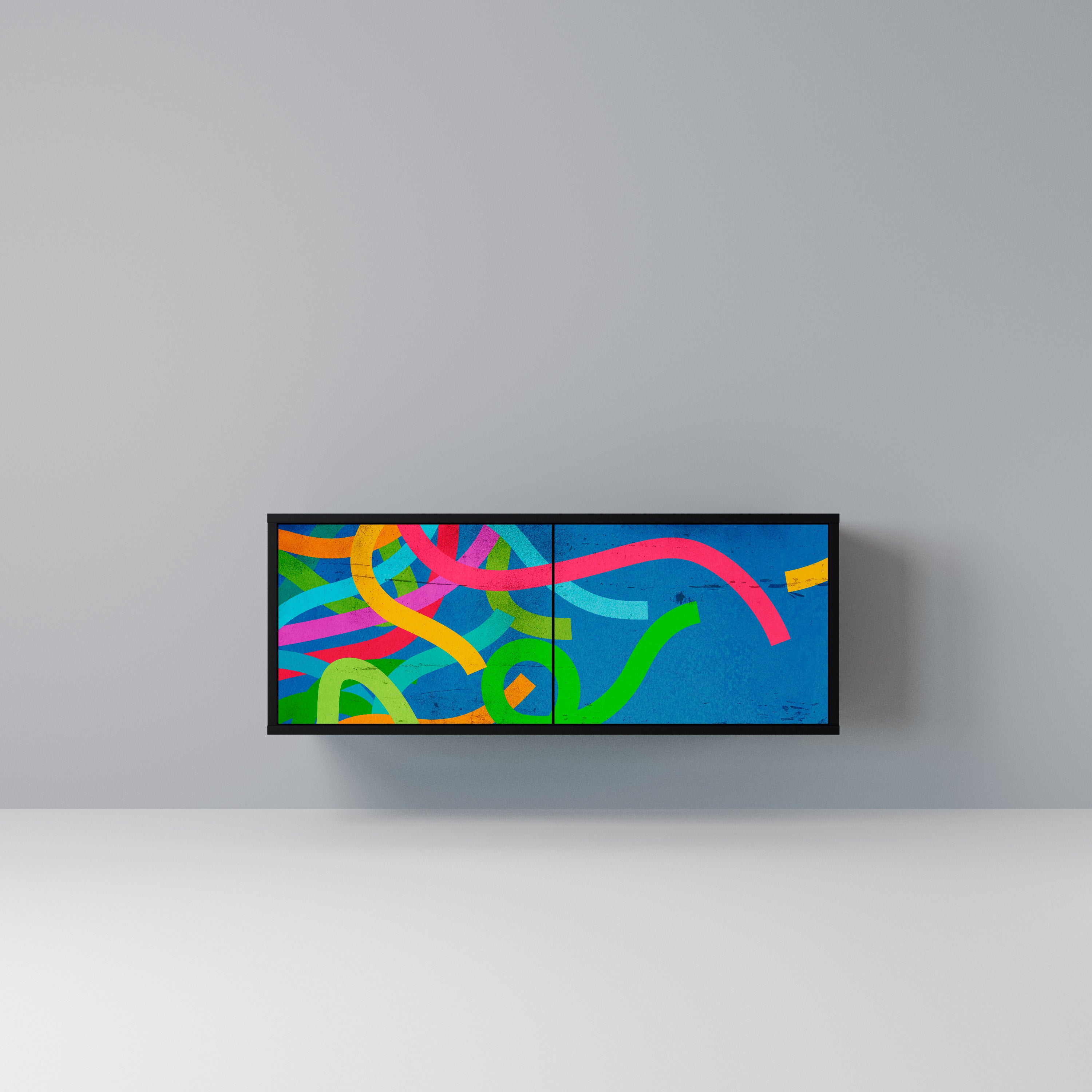 STREAMER TANGLE Kompaktowa szafka RTV 2-drzwiowa