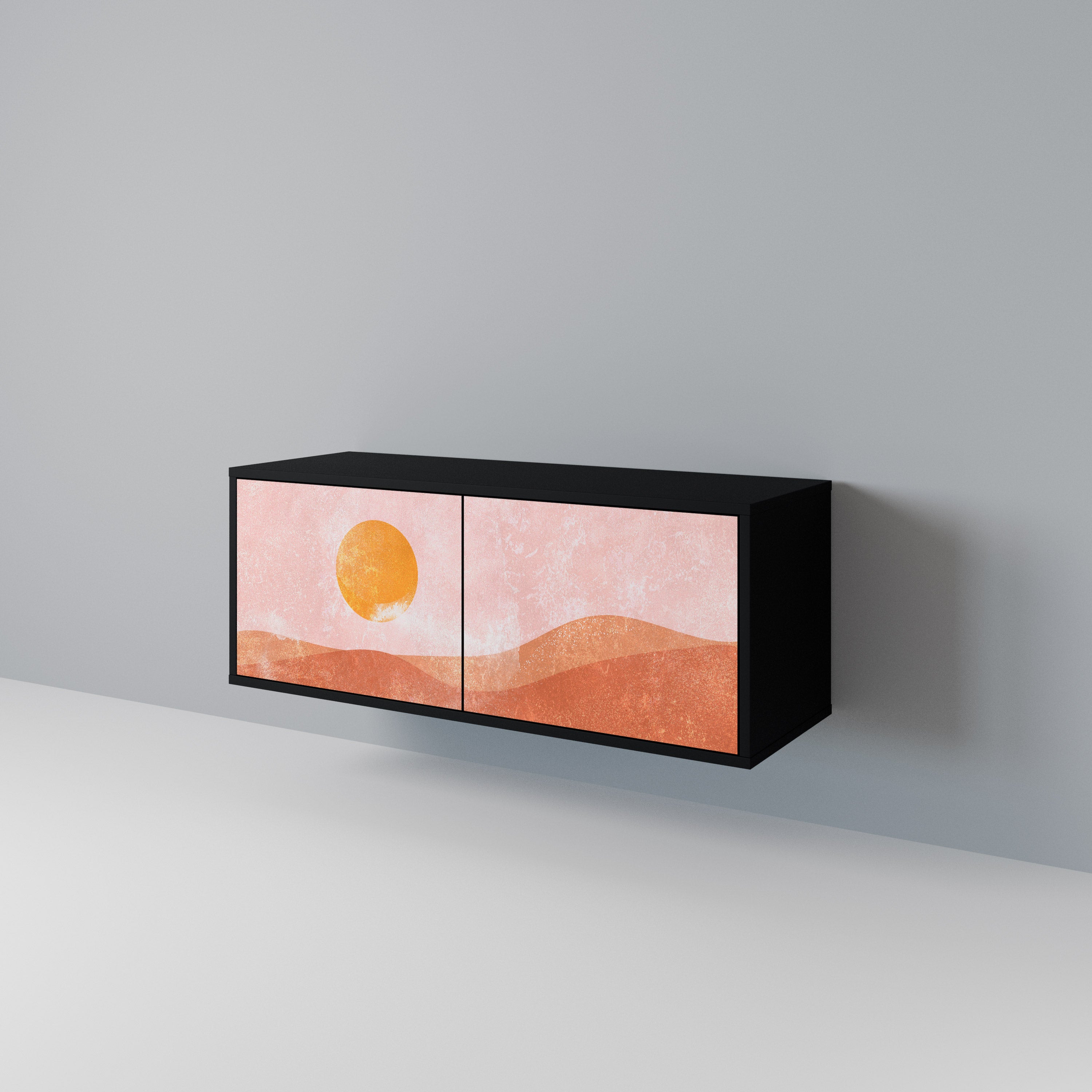 LUMINOUS SUNLIGHT Kompaktowa szafka RTV 2-drzwiowa