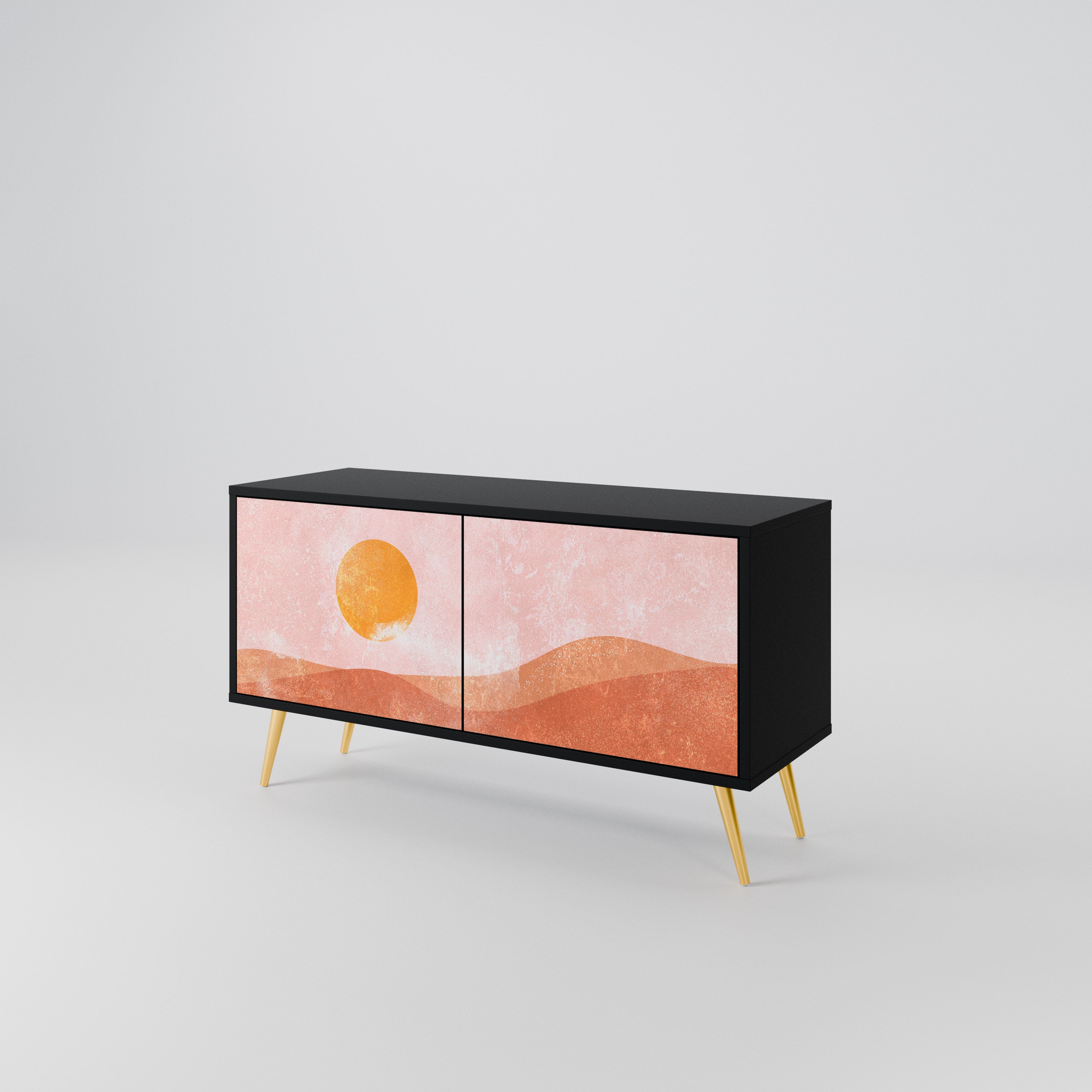 LUMINOUS SUNLIGHT Kompaktowa szafka RTV 2-drzwiowa