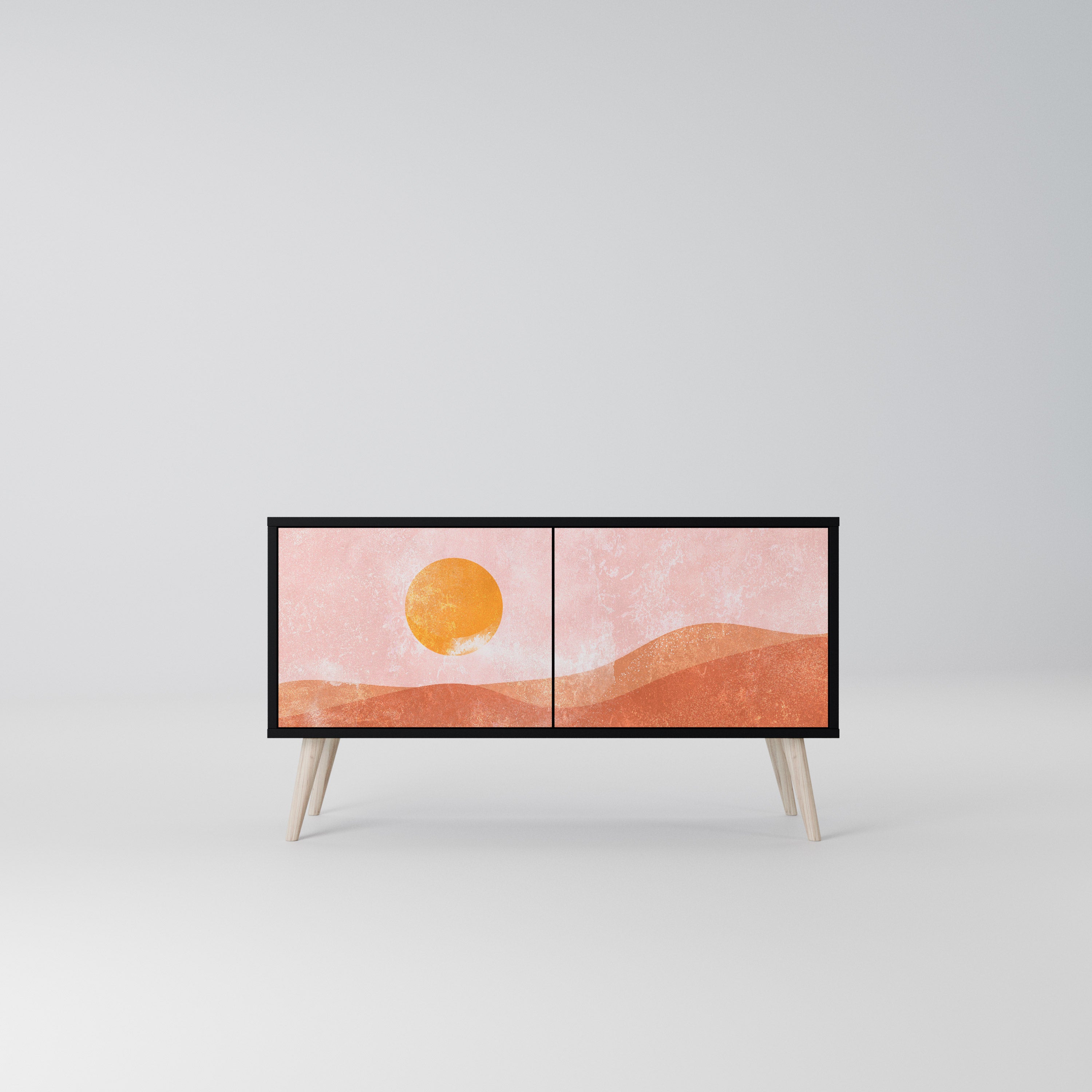 LUMINOUS SUNLIGHT Kompaktowa szafka RTV 2-drzwiowa