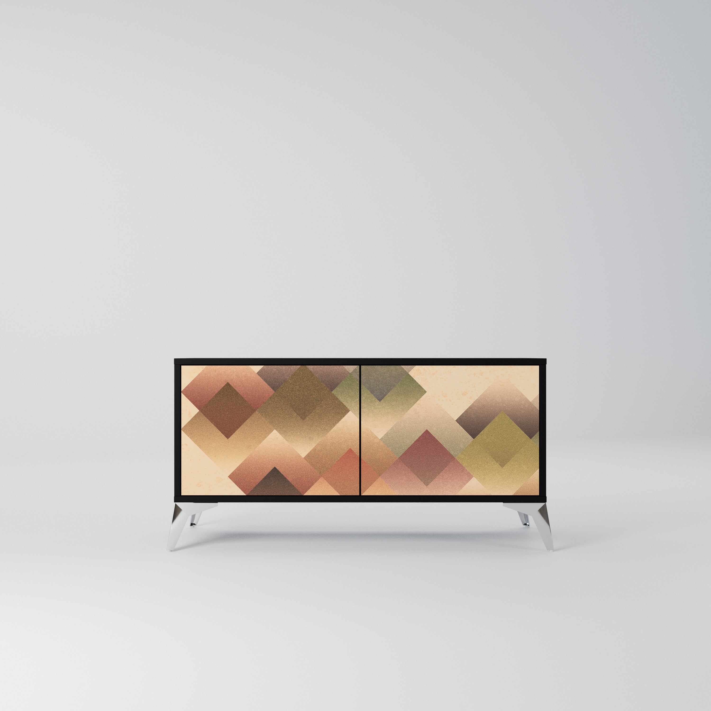GEOMETRIC FUSION Kompaktowa szafka RTV 2-drzwiowa
