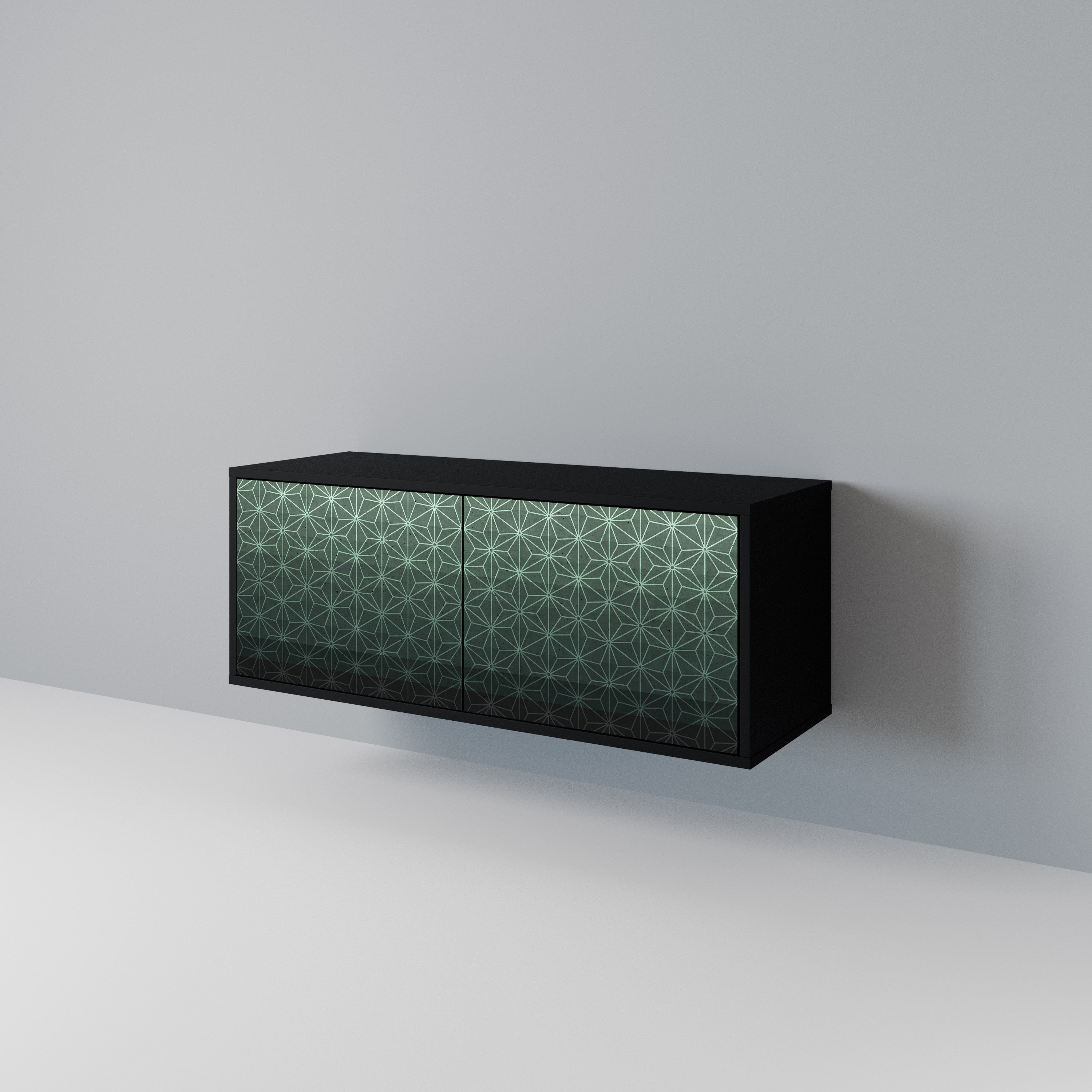 ORNAMENTAL GLIMMER Kompaktowa szafka RTV 2-drzwiowa