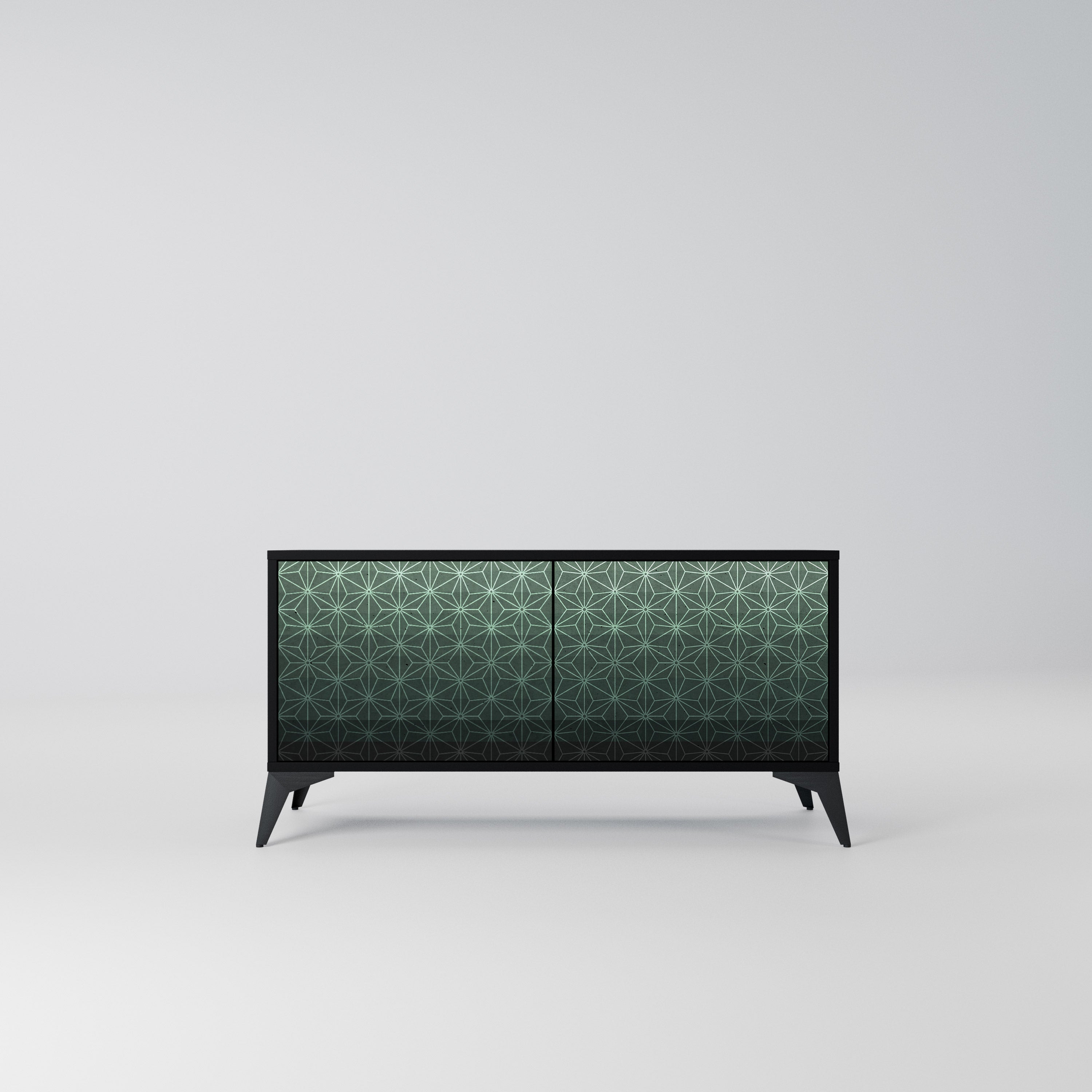 ORNAMENTAL GLIMMER Kompaktowa szafka RTV 2-drzwiowa