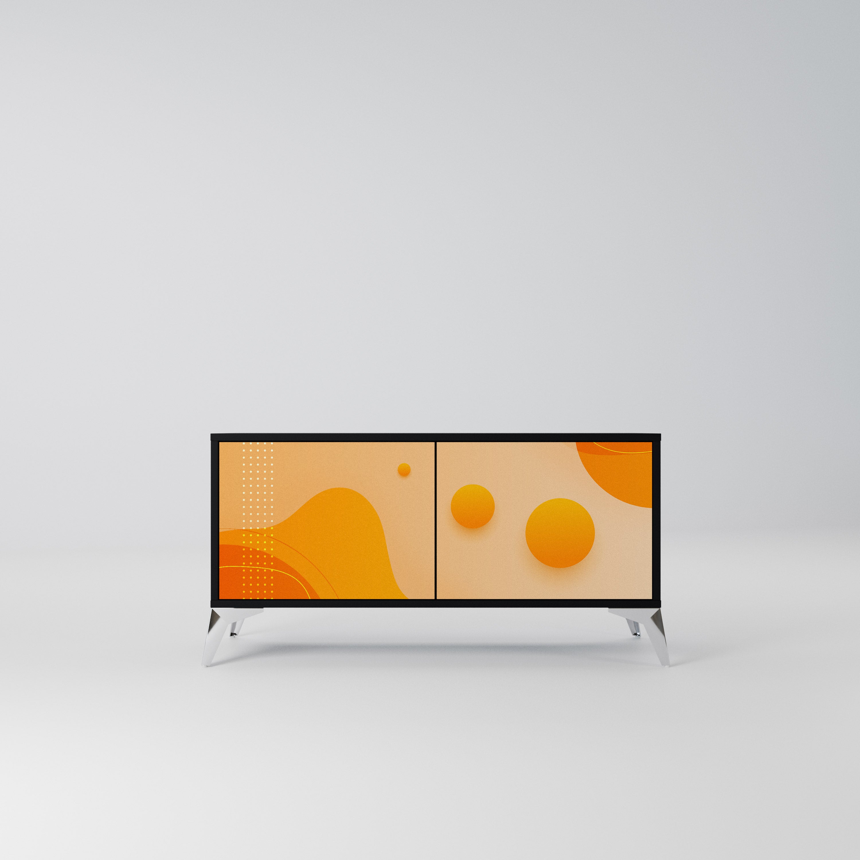 ORANGE ARRANGEMENT Kompaktowa szafka RTV 2-drzwiowa