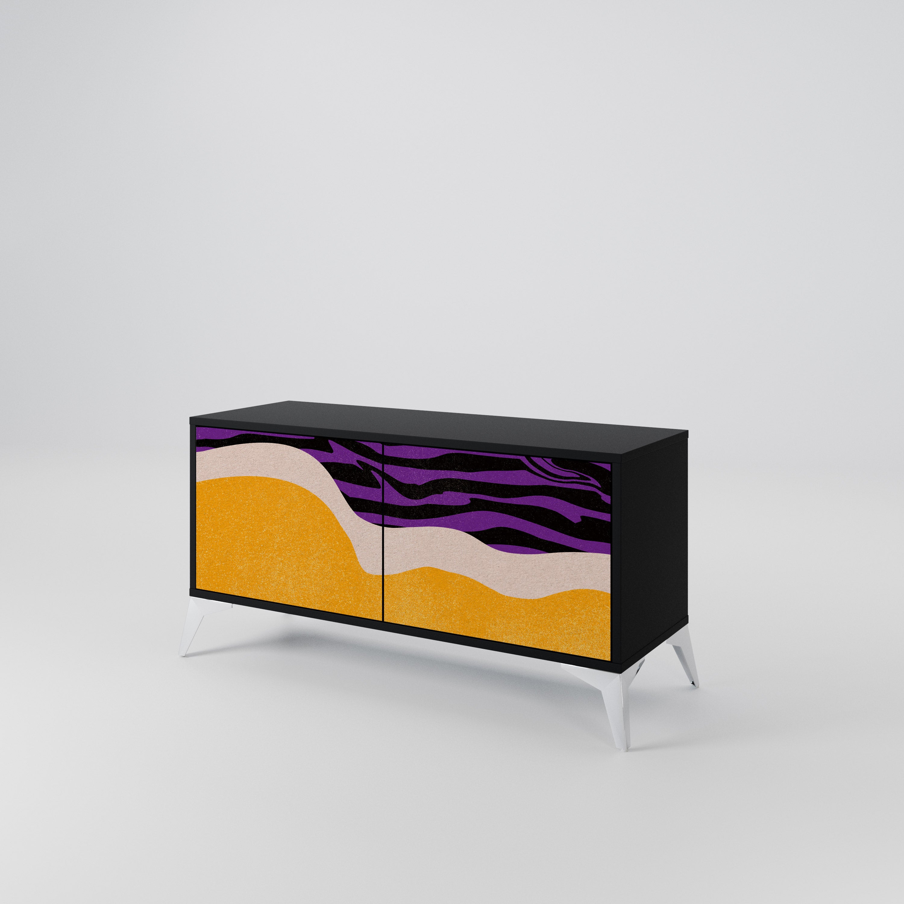 INDEPENDENT BORDER Kompaktowa szafka RTV 2-drzwiowa