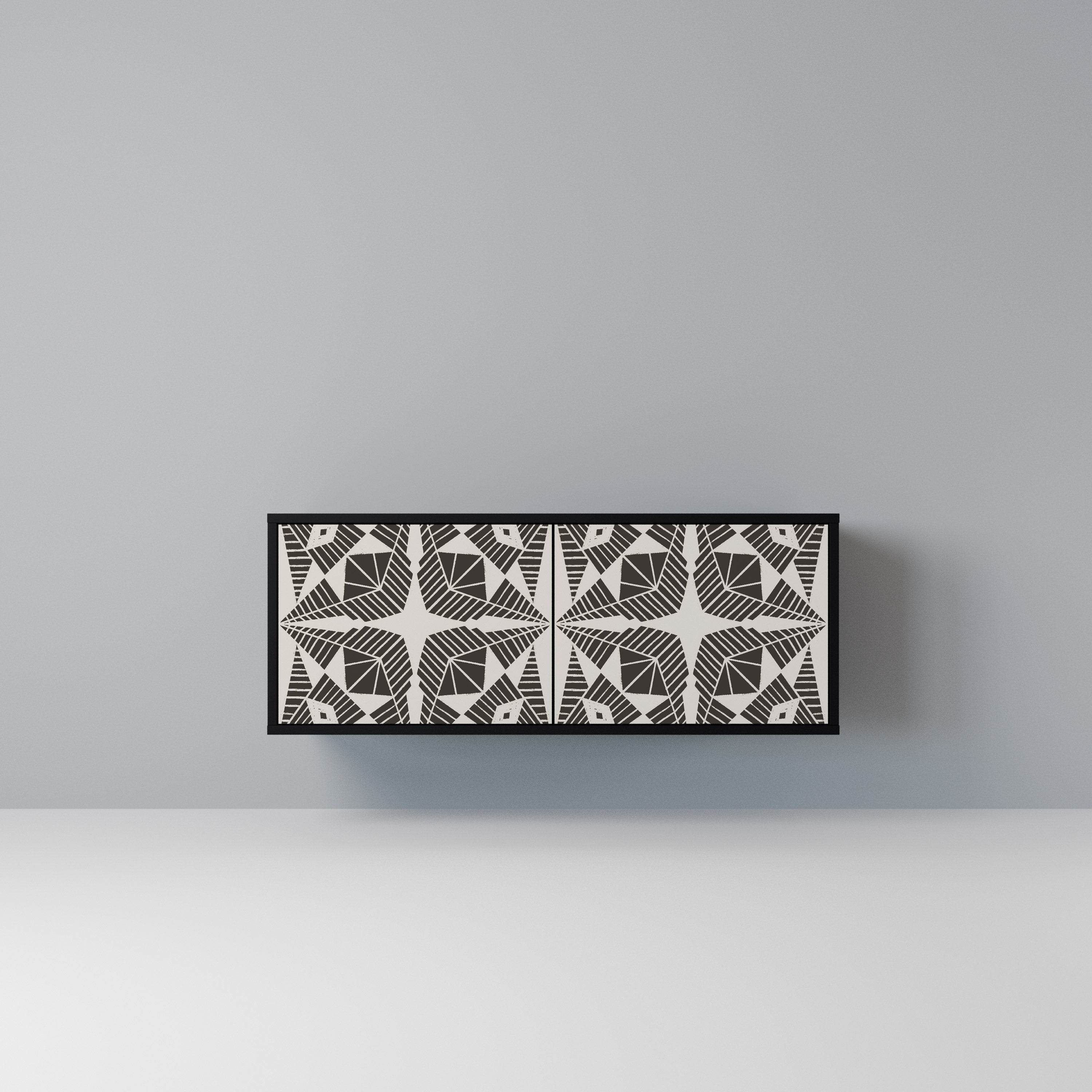 MONOCHROME NEXUS Kompaktowa szafka RTV 2-drzwiowa