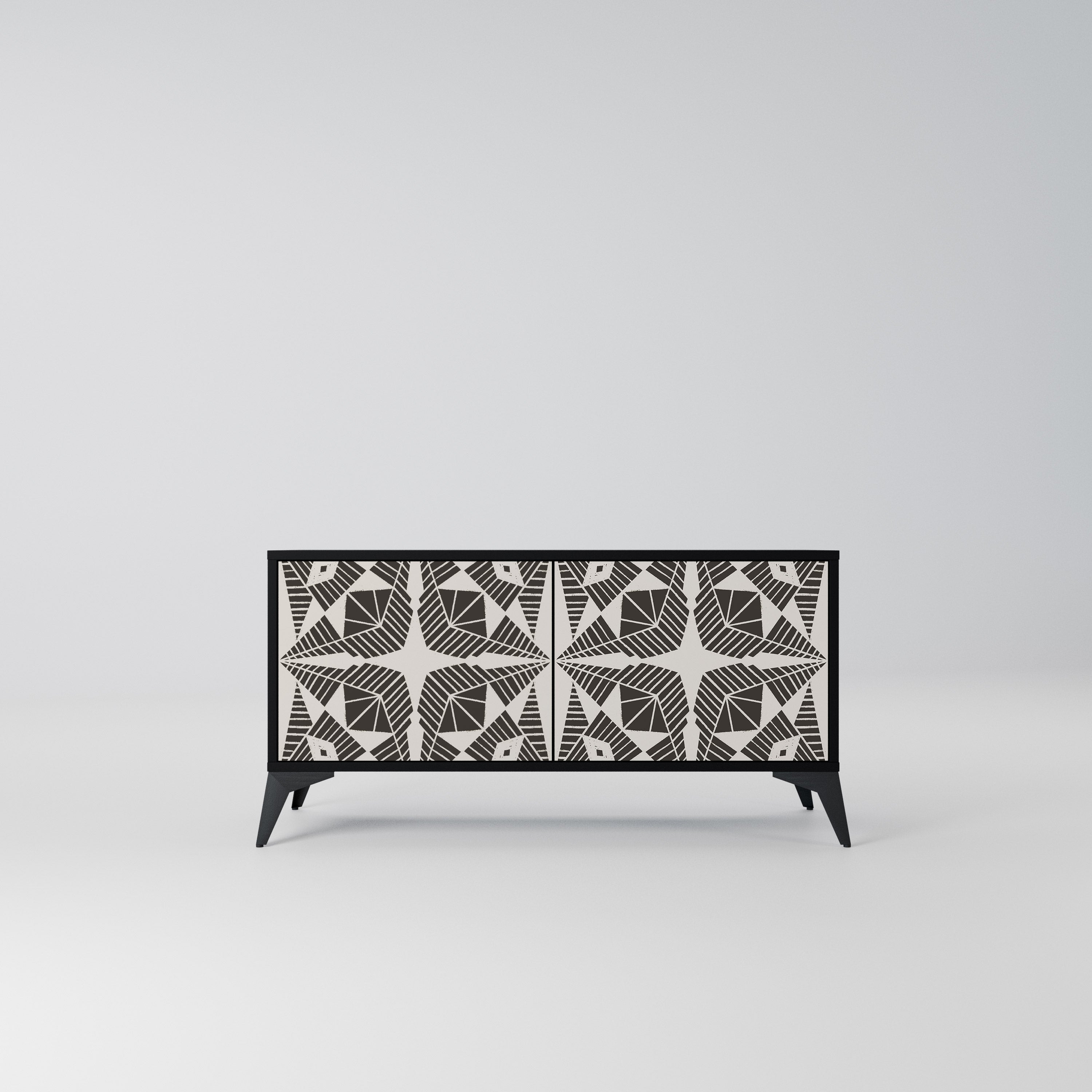 MONOCHROME NEXUS Kompaktowa szafka RTV 2-drzwiowa