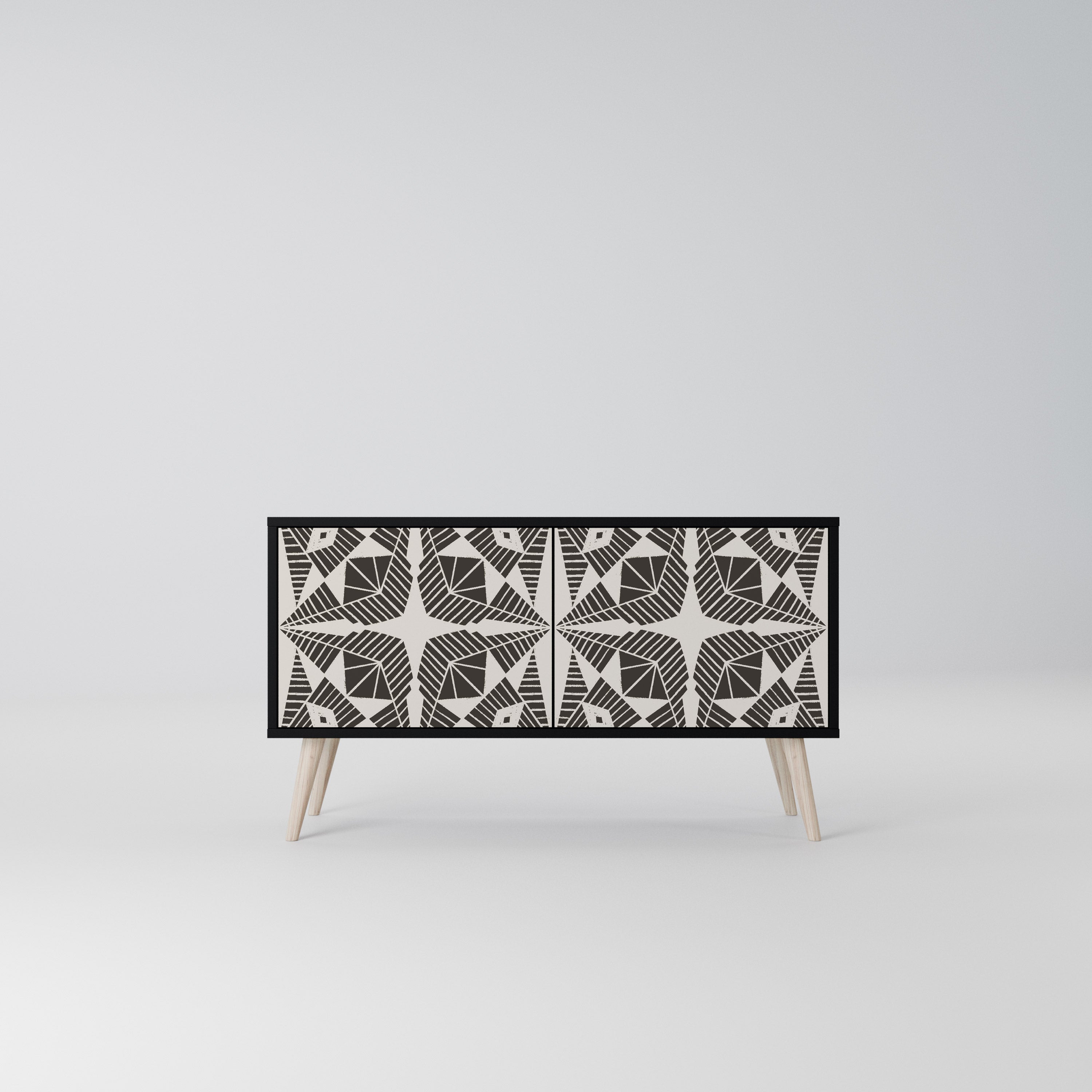 MONOCHROME NEXUS Kompaktowa szafka RTV 2-drzwiowa