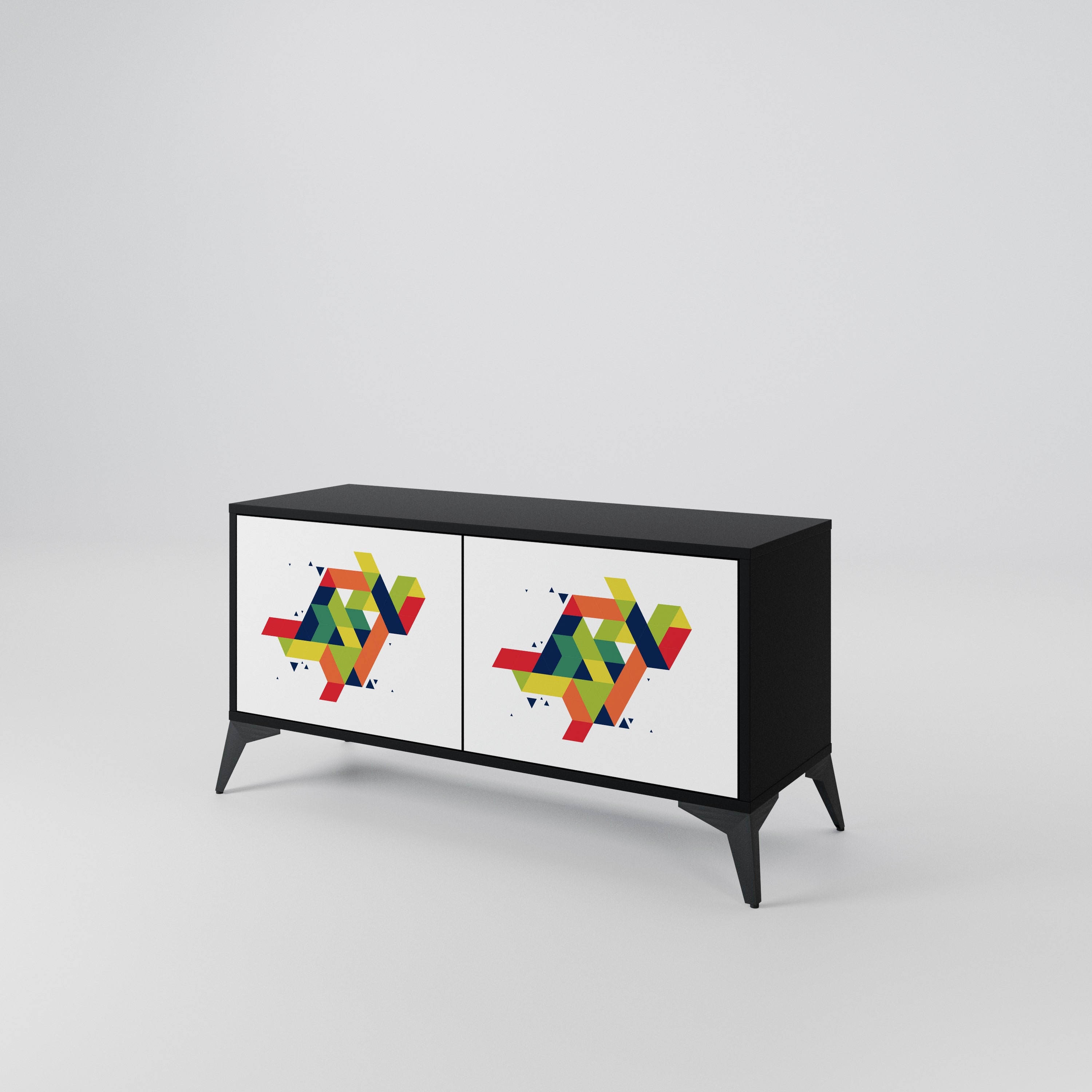FUTURE SIGN Kompaktowa szafka RTV 2-drzwiowa