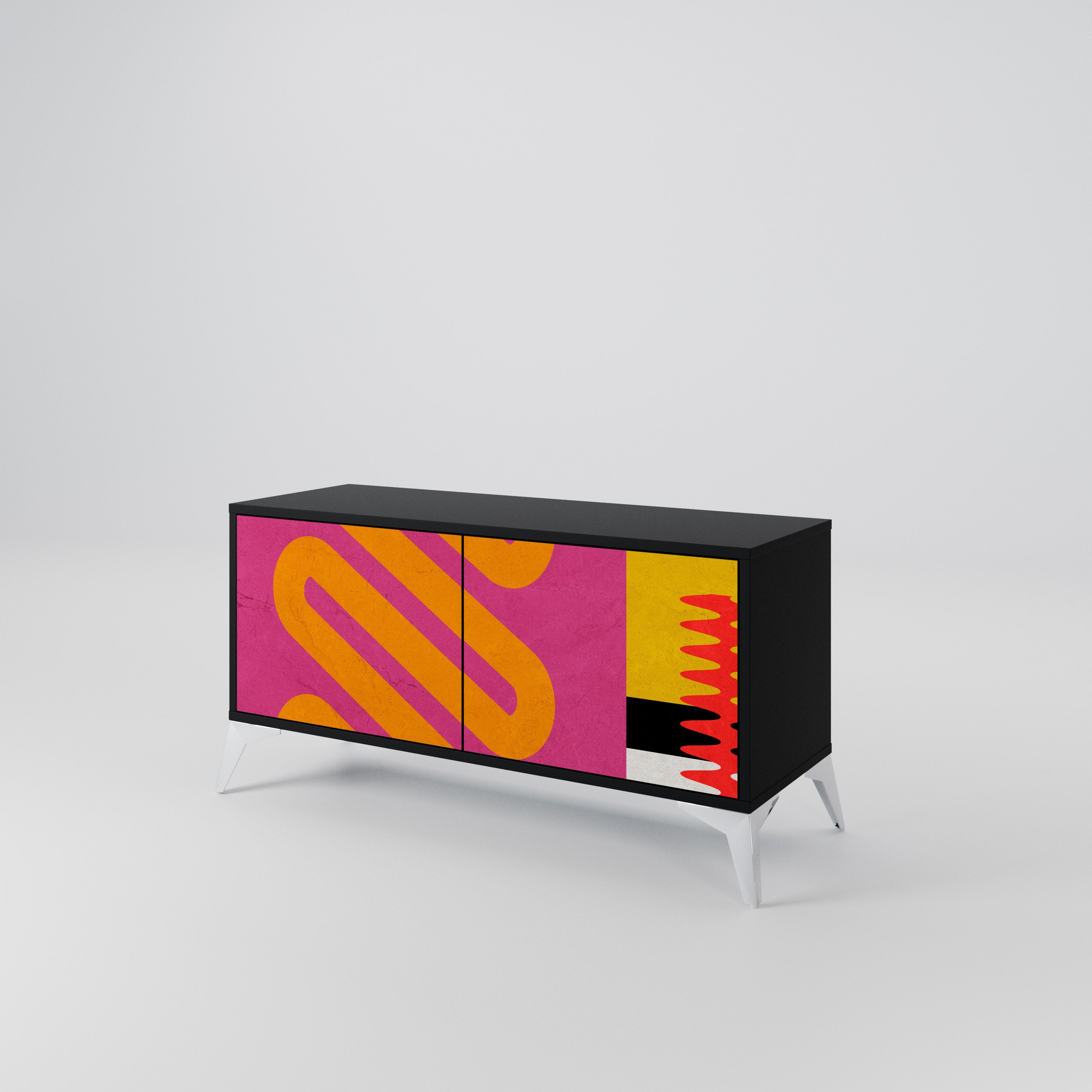 VIVID ART Kompaktowa szafka RTV 2-drzwiowa