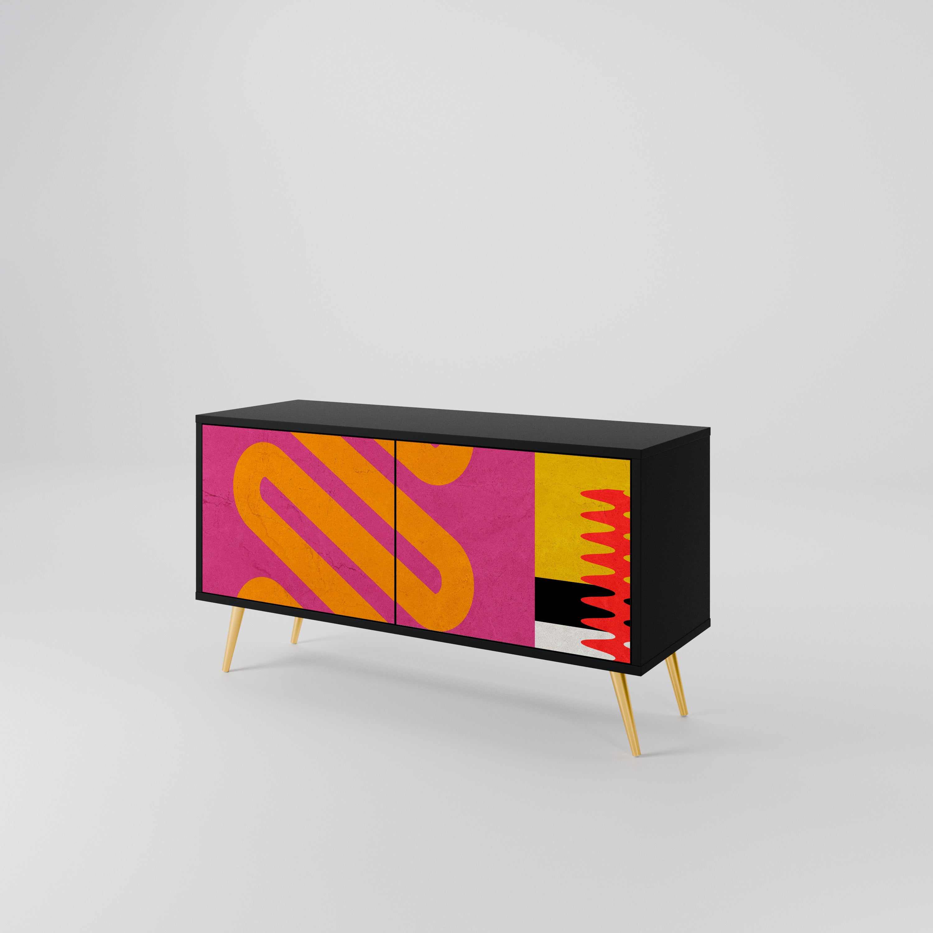 VIVID ART Kompaktowa szafka RTV 2-drzwiowa