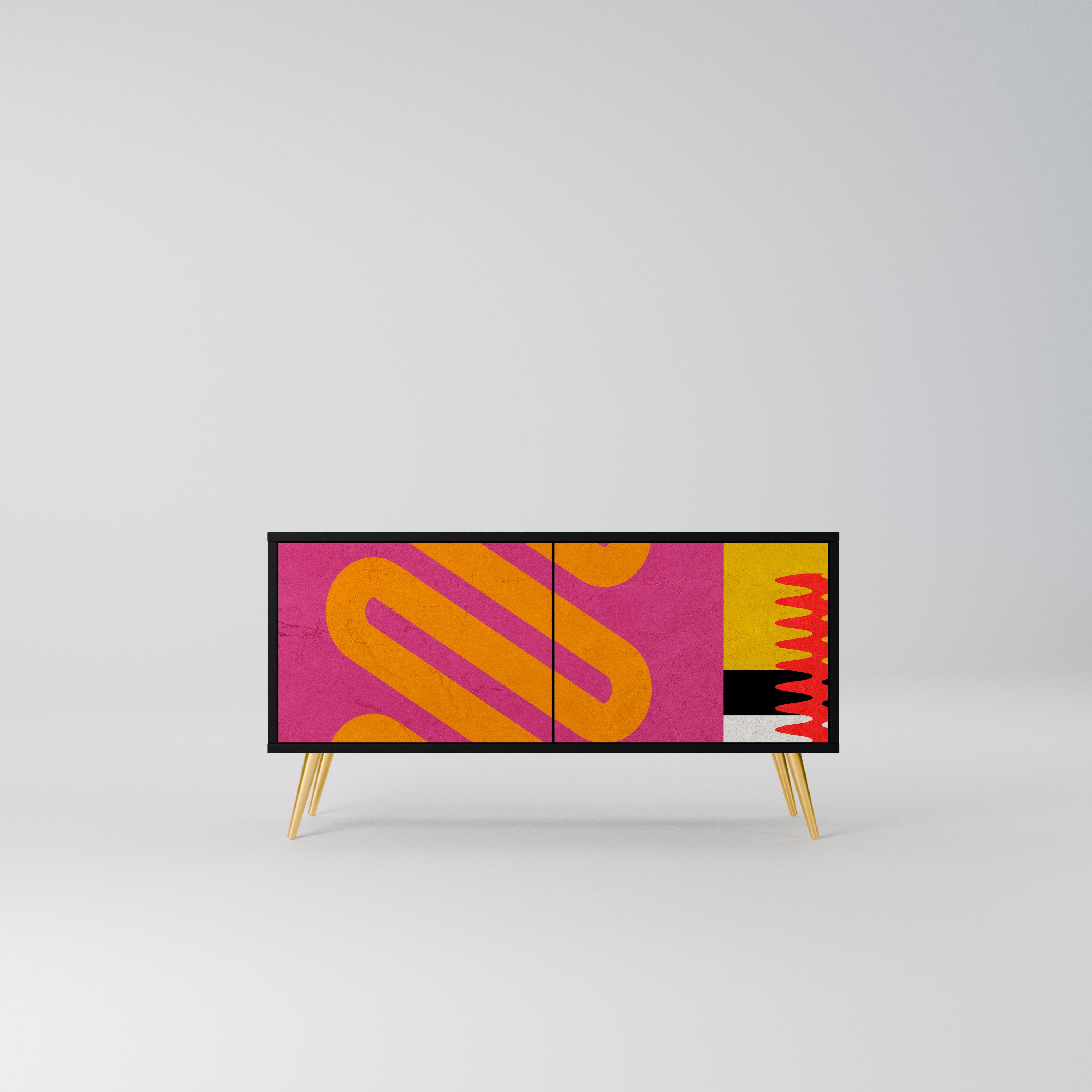 VIVID ART Kompaktowa szafka RTV 2-drzwiowa
