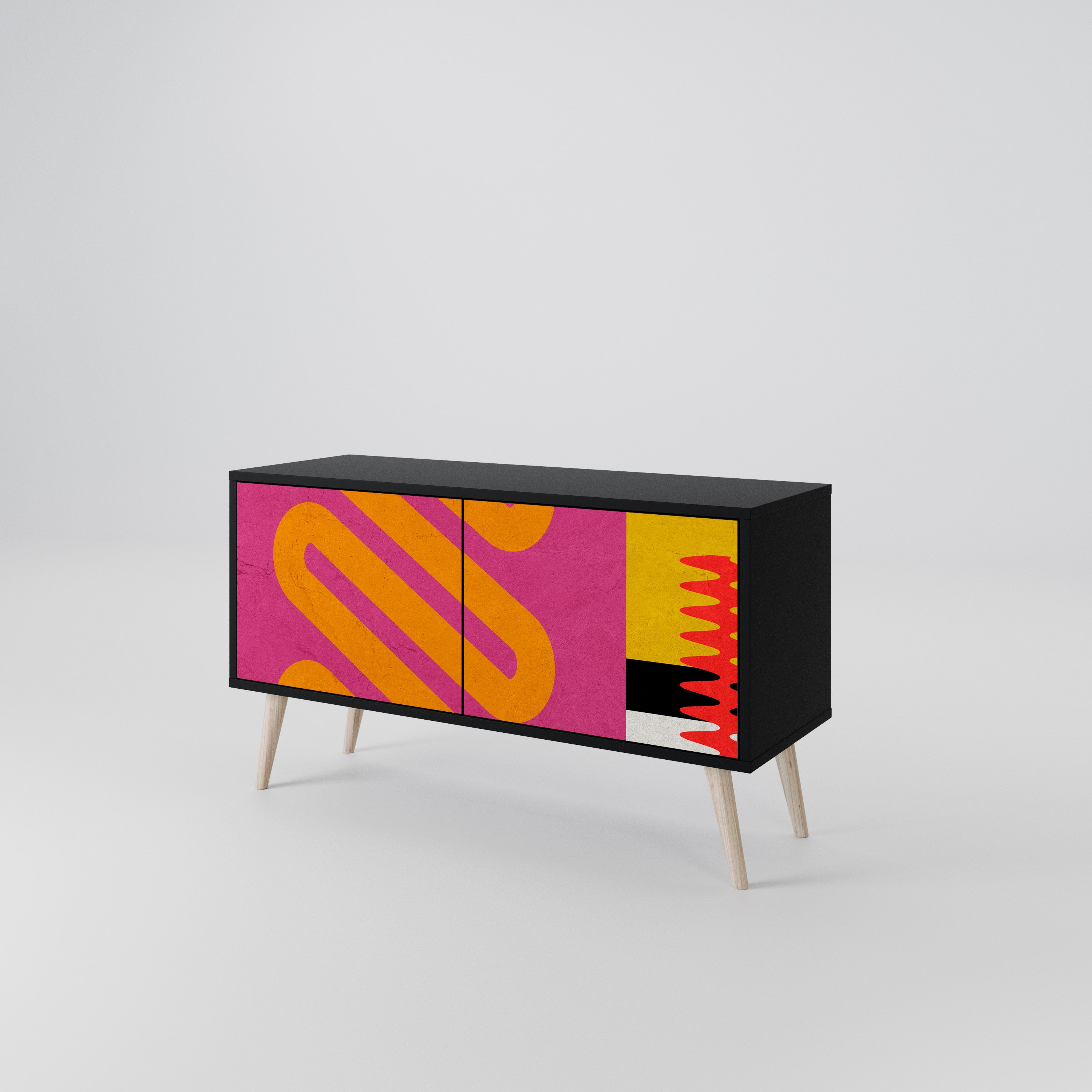 VIVID ART Kompaktowa szafka RTV 2-drzwiowa