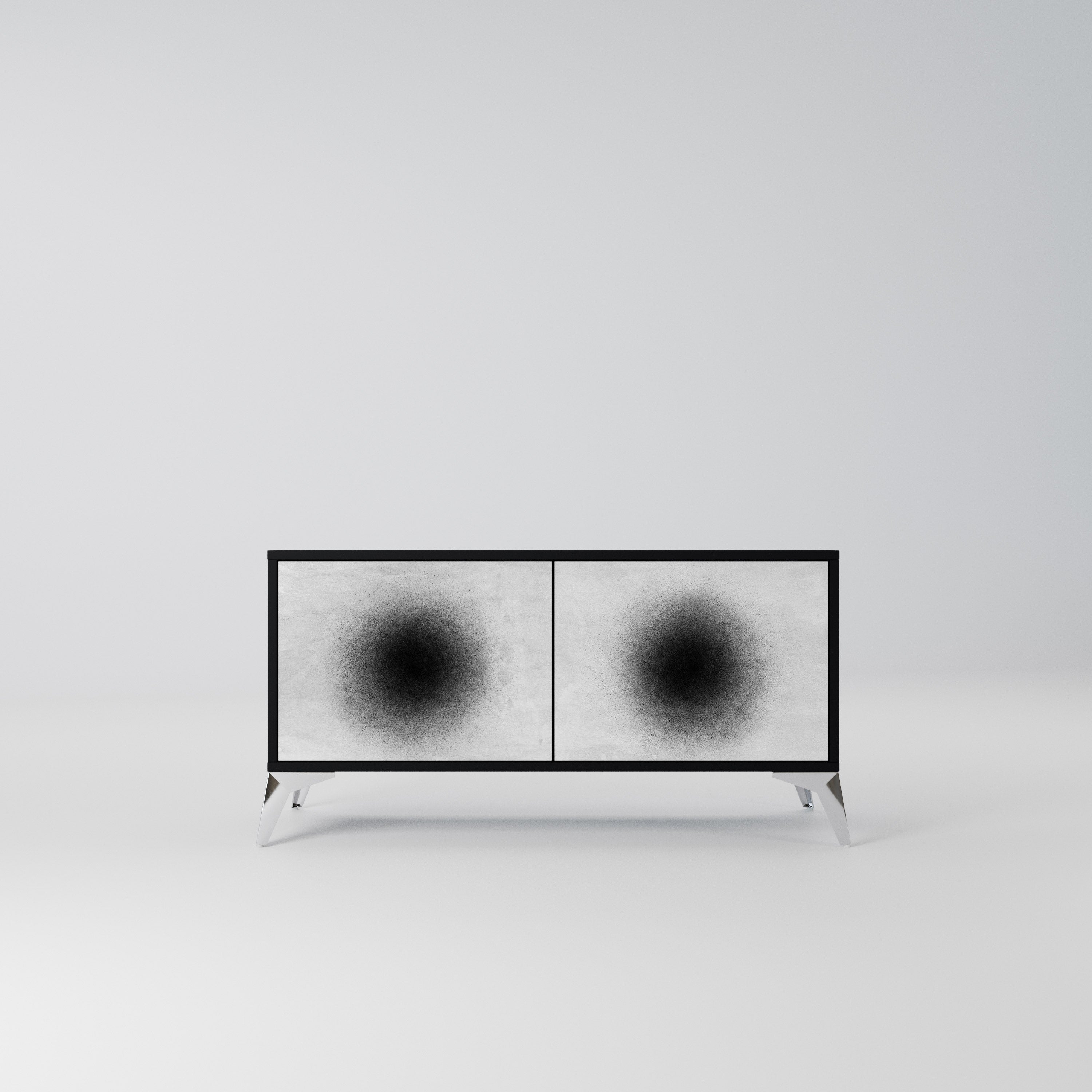 BLACK HOLE Kompaktowa szafka RTV 2-drzwiowa
