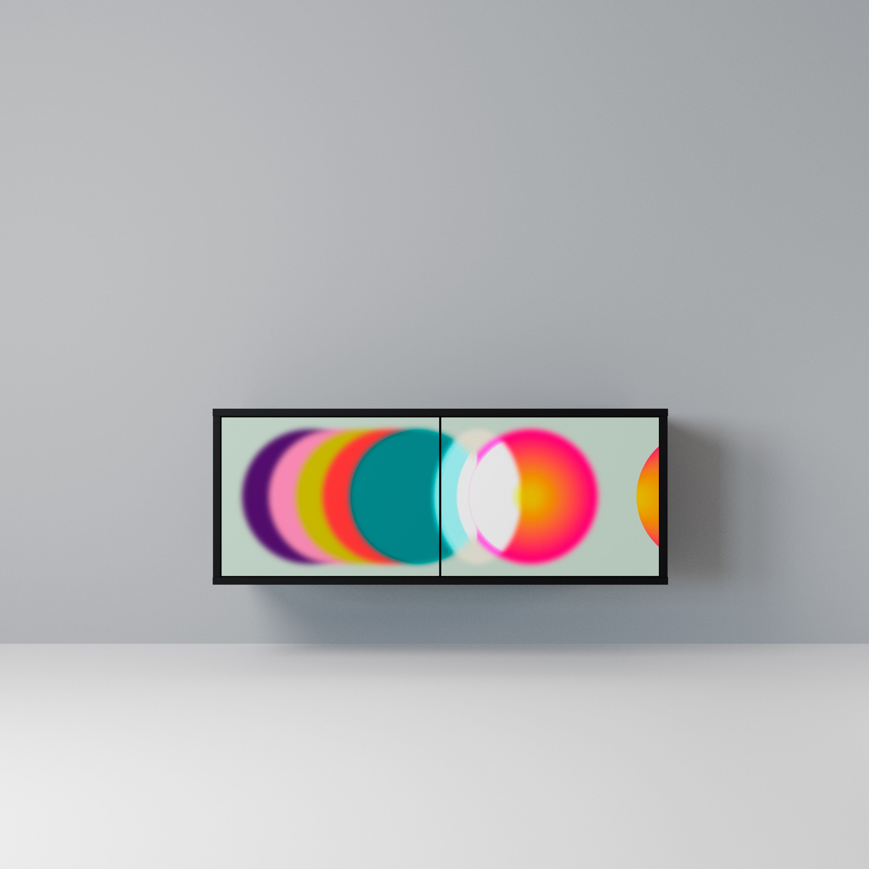 SYMPHONY OF COLORS Kompaktowa szafka RTV 2-drzwiowa