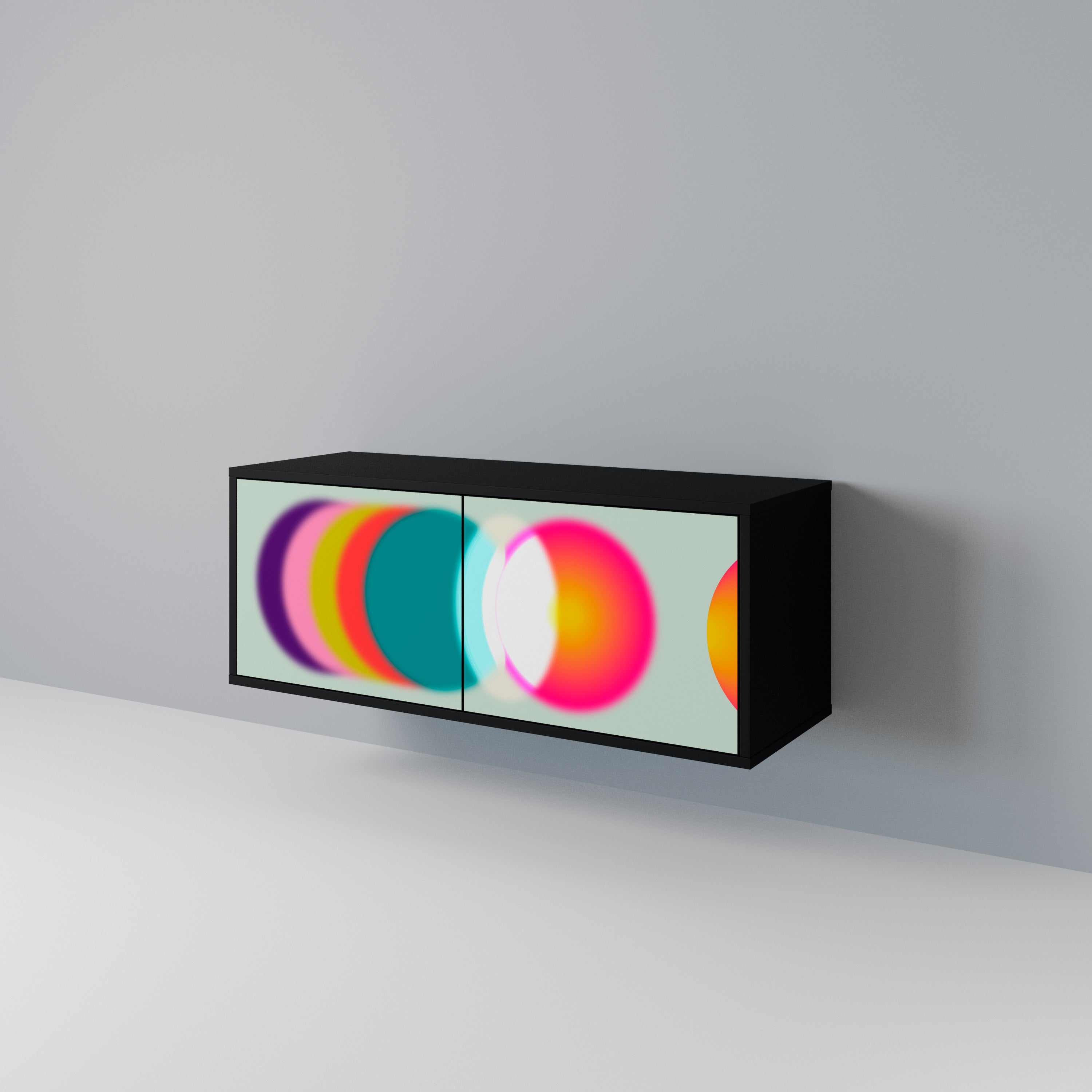 SYMPHONY OF COLORS Kompaktowa szafka RTV 2-drzwiowa