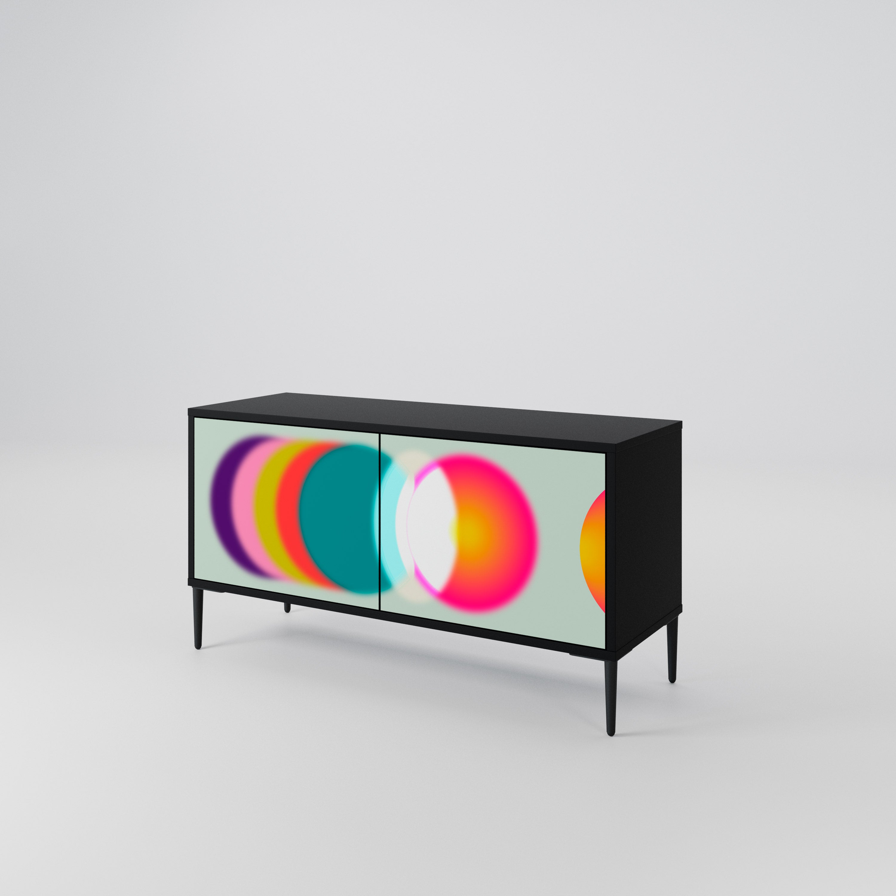 SYMPHONY OF COLORS Kompaktowa szafka RTV 2-drzwiowa