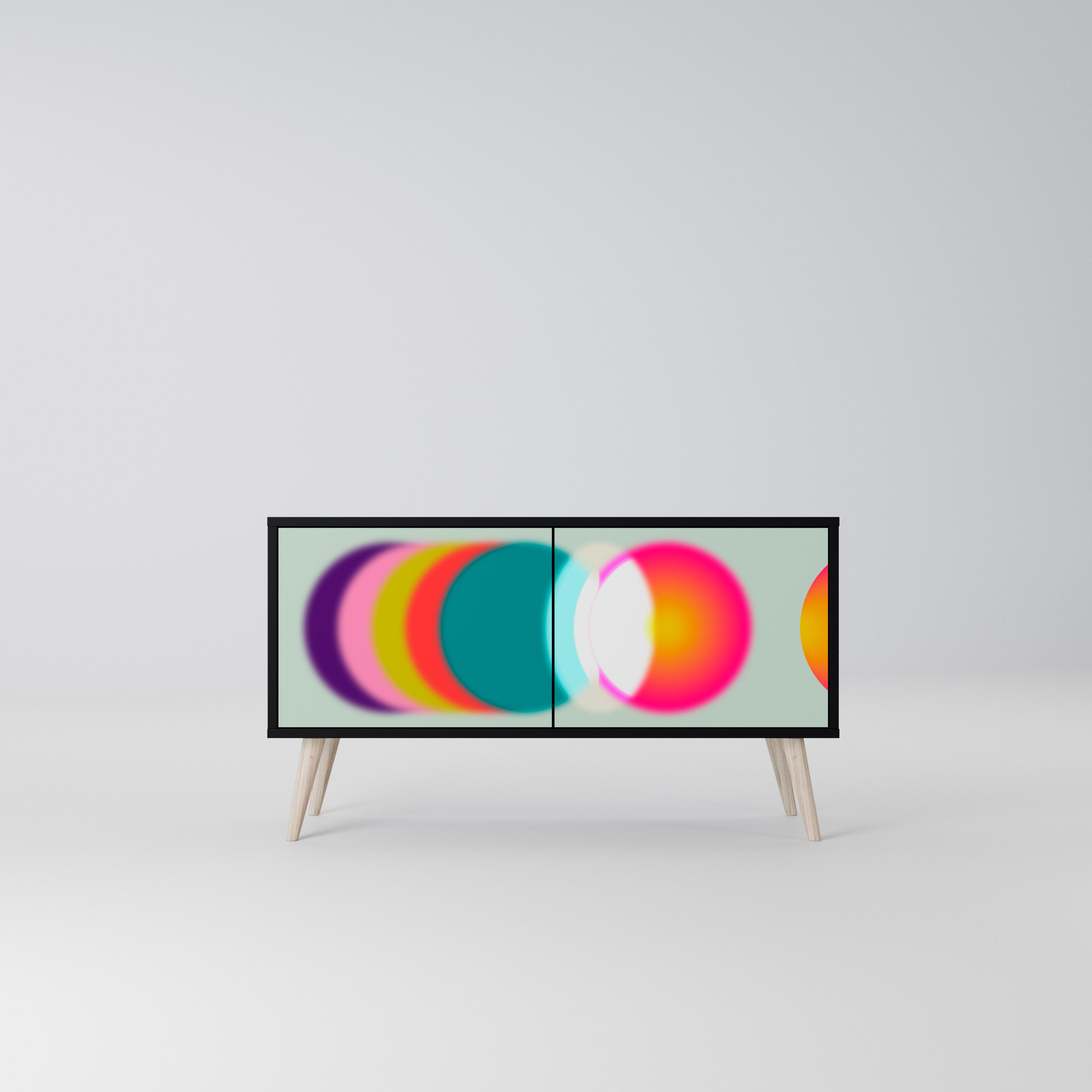 SYMPHONY OF COLORS Kompaktowa szafka RTV 2-drzwiowa