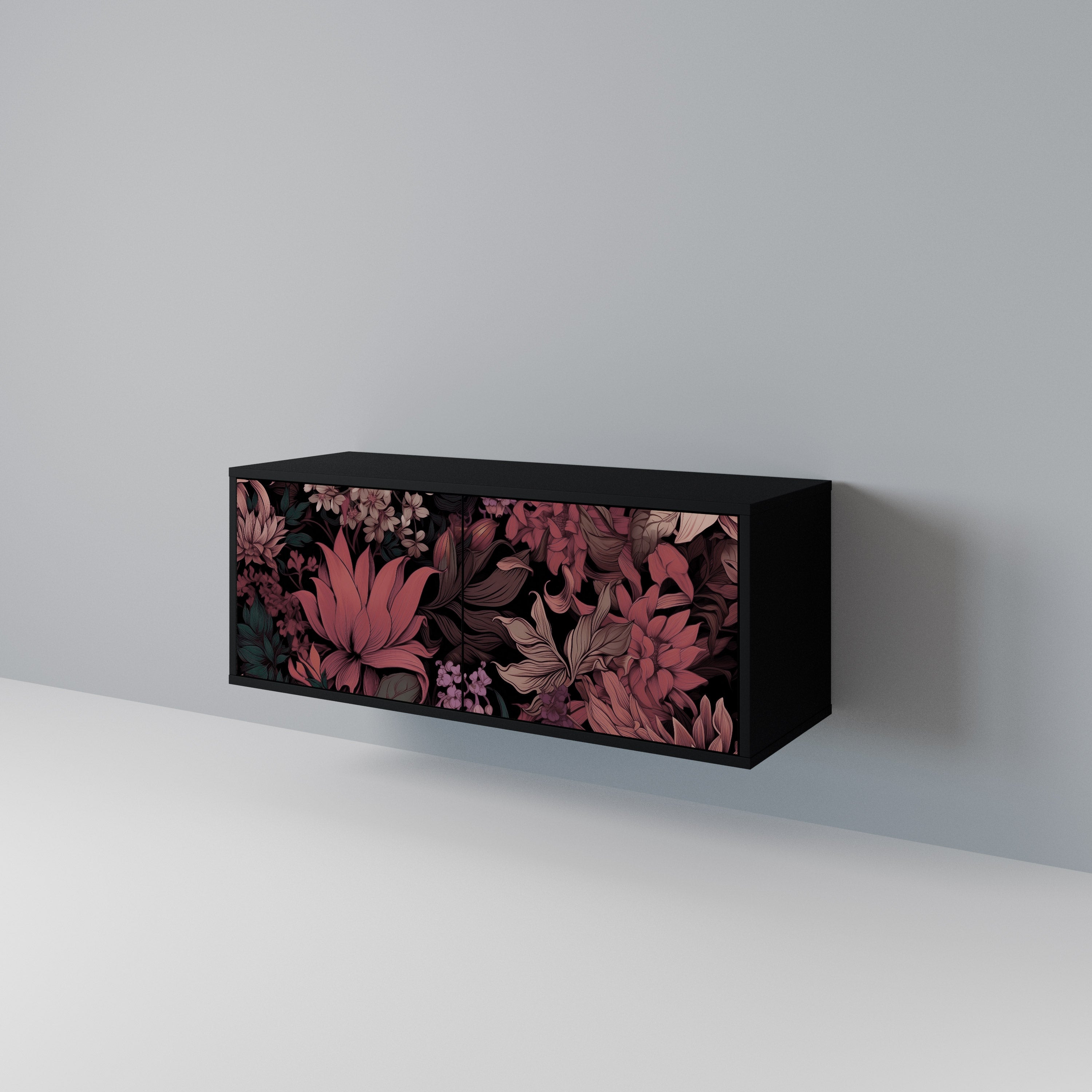 FLORAL WHISPER Kompaktowa szafka RTV 2-drzwiowa