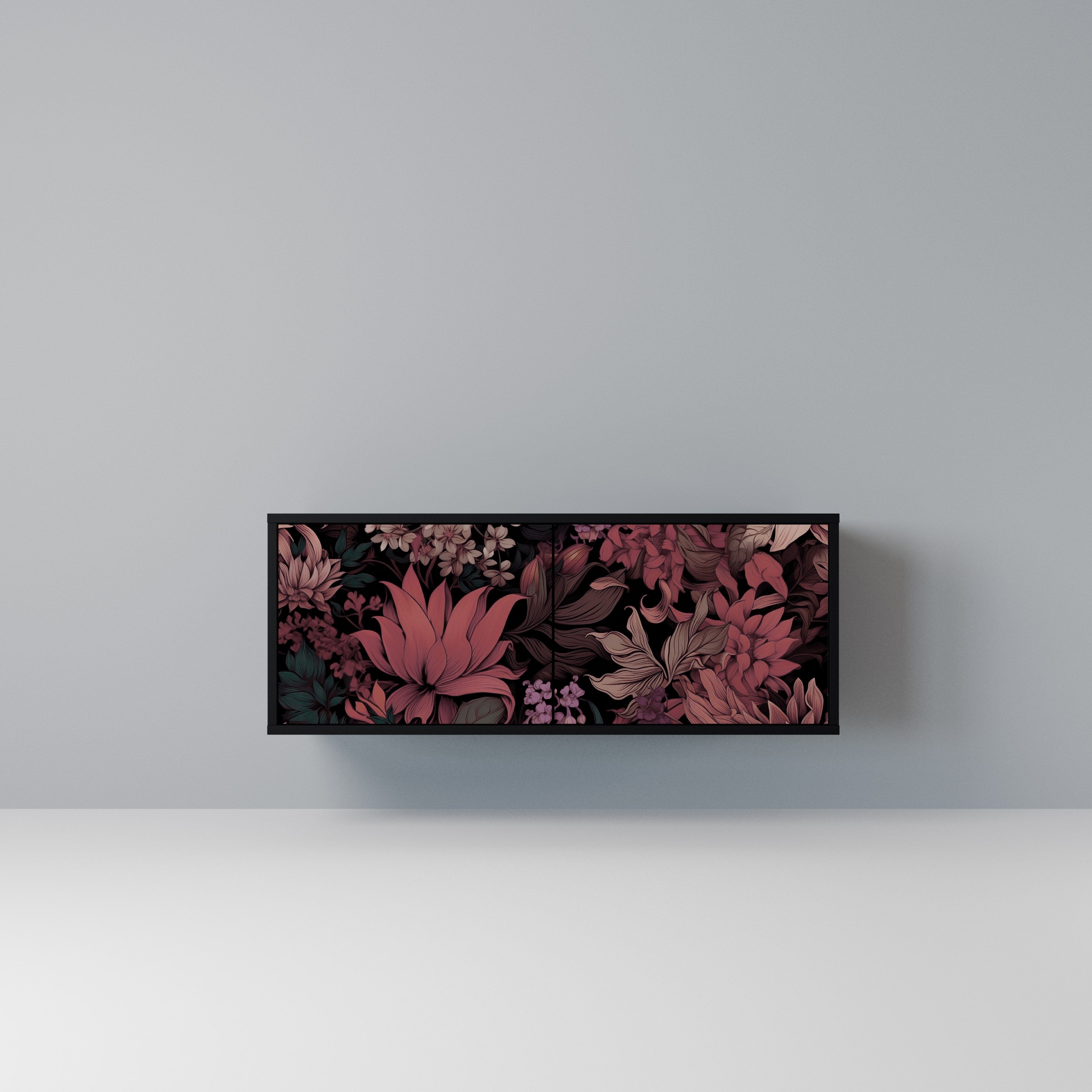 FLORAL WHISPER Kompaktowa szafka RTV 2-drzwiowa