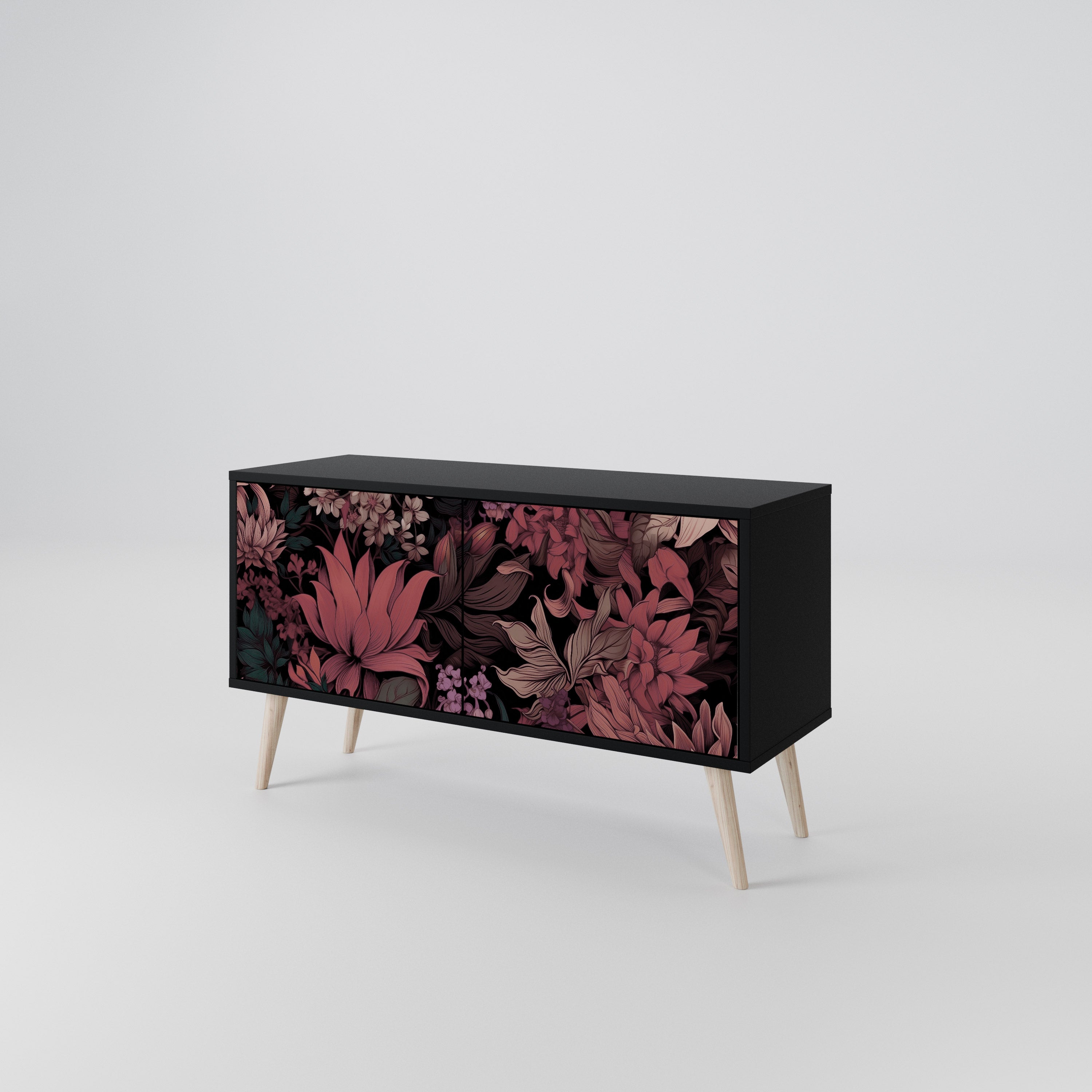 FLORAL WHISPER Kompaktowa szafka RTV 2-drzwiowa
