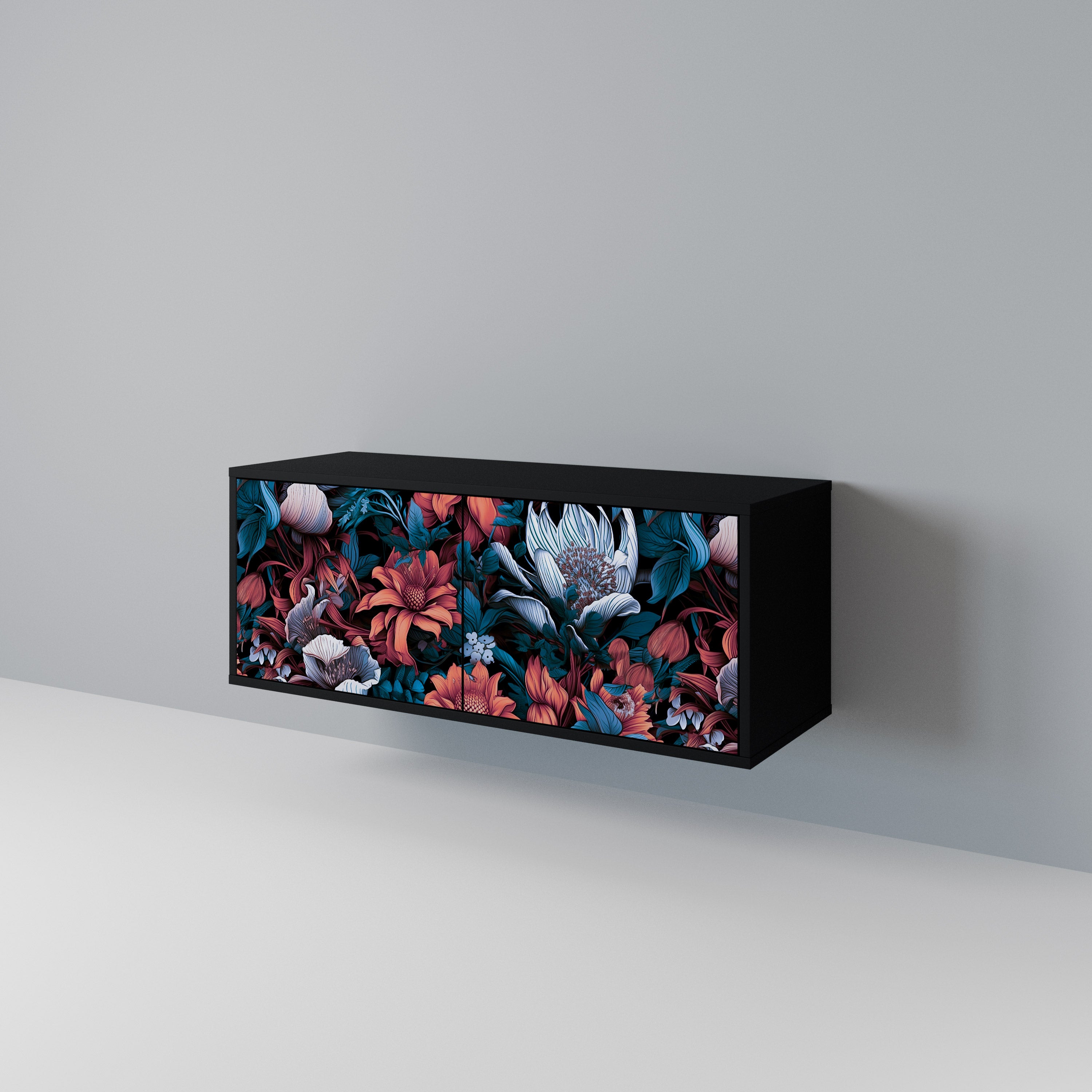 ETHEREAL BLOSSOMS Kompaktowa szafka RTV 2-drzwiowa