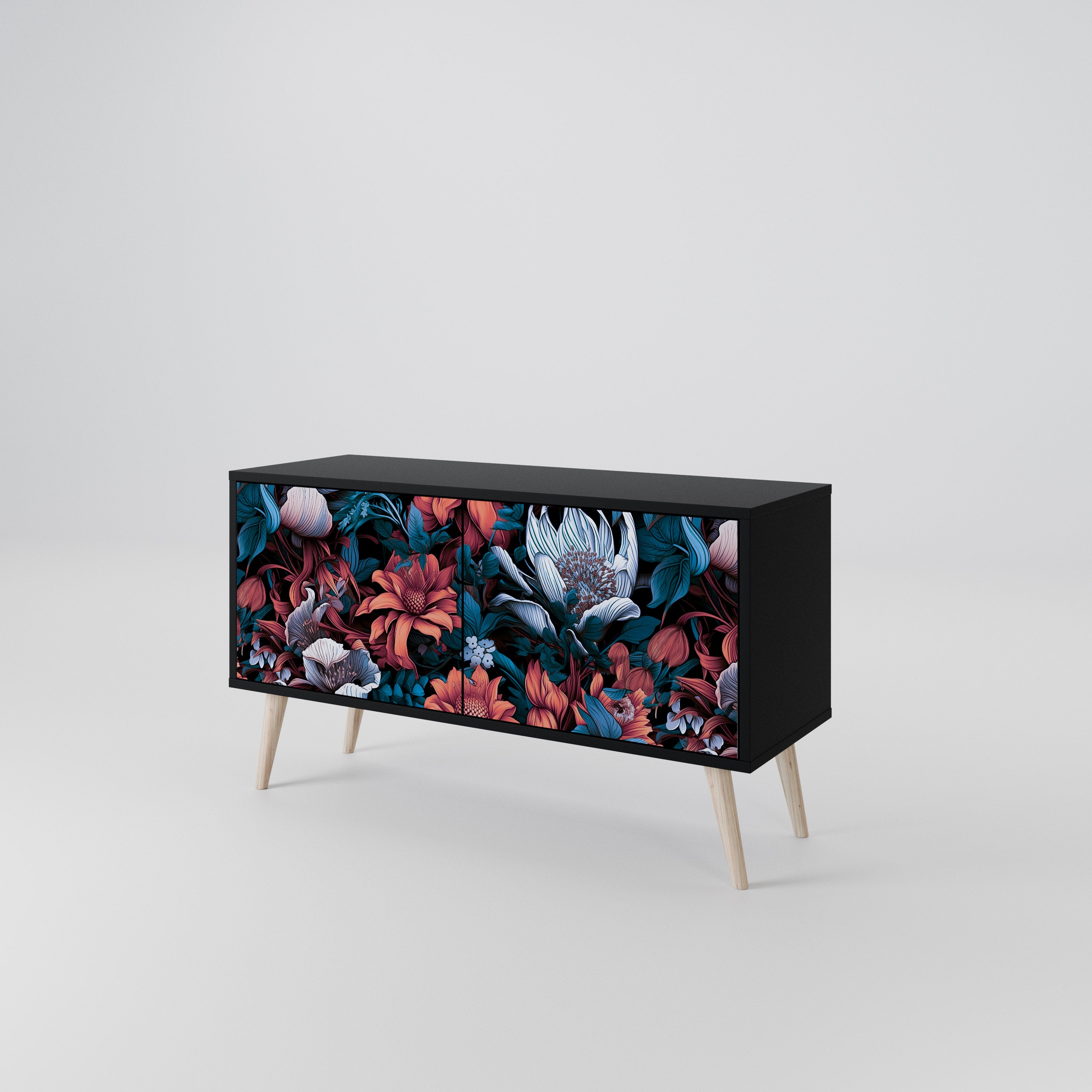 ETHEREAL BLOSSOMS Kompaktowa szafka RTV 2-drzwiowa