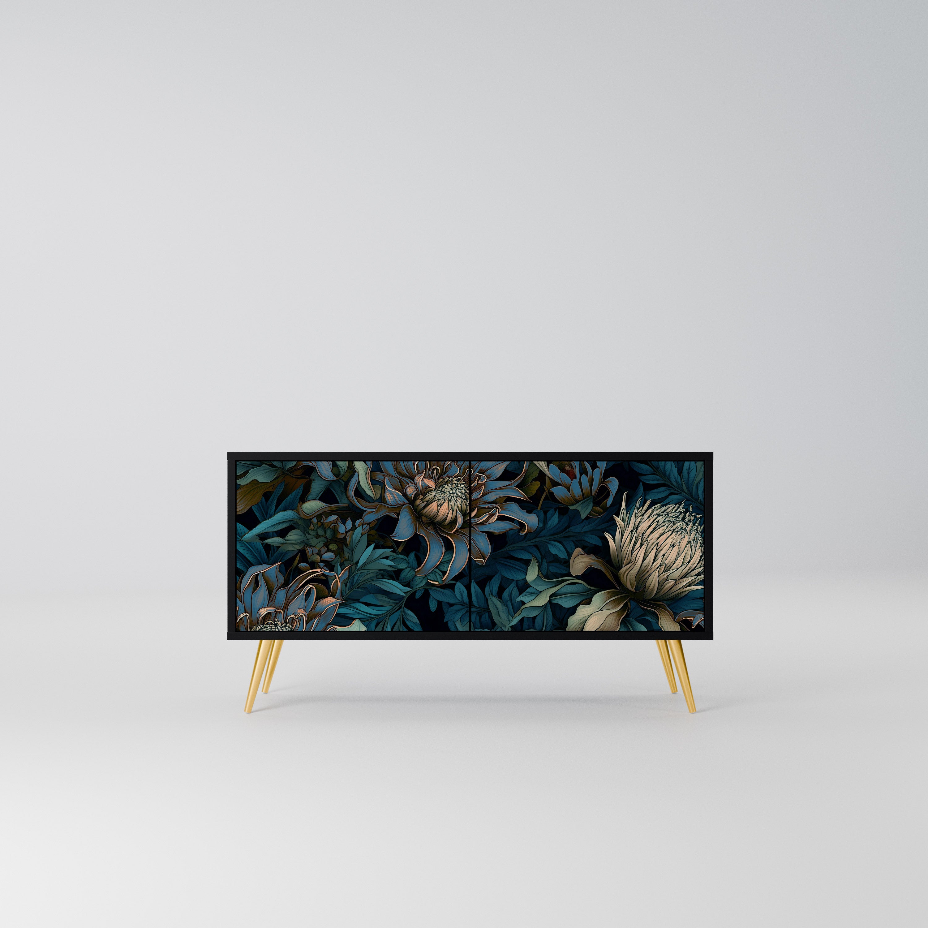 TWILIGHT BLOOM Kompaktowa szafka RTV 2-drzwiowa