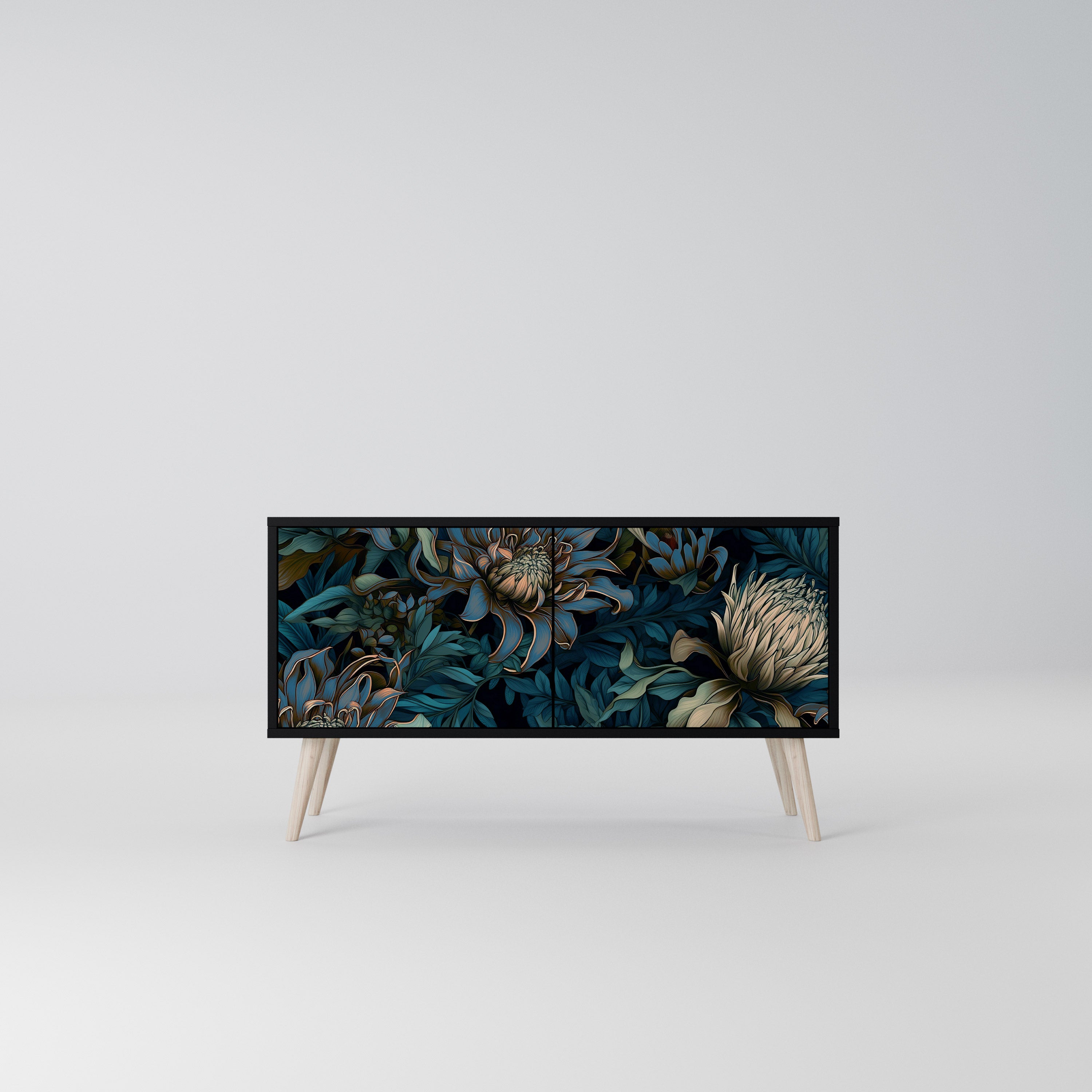 TWILIGHT BLOOM Kompaktowa szafka RTV 2-drzwiowa