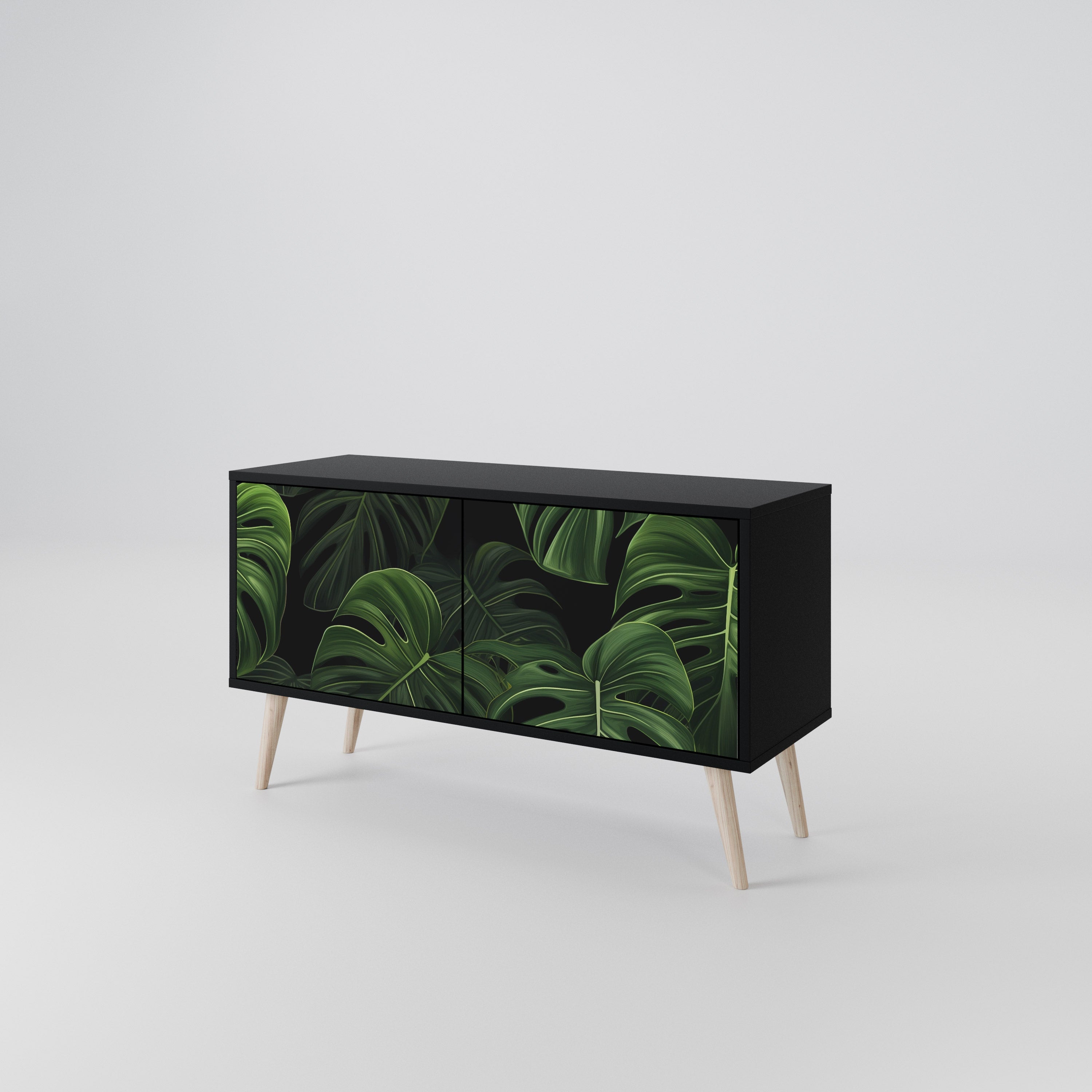 INFINITE MONSTERA Kompaktowa szafka RTV 2-drzwiowa