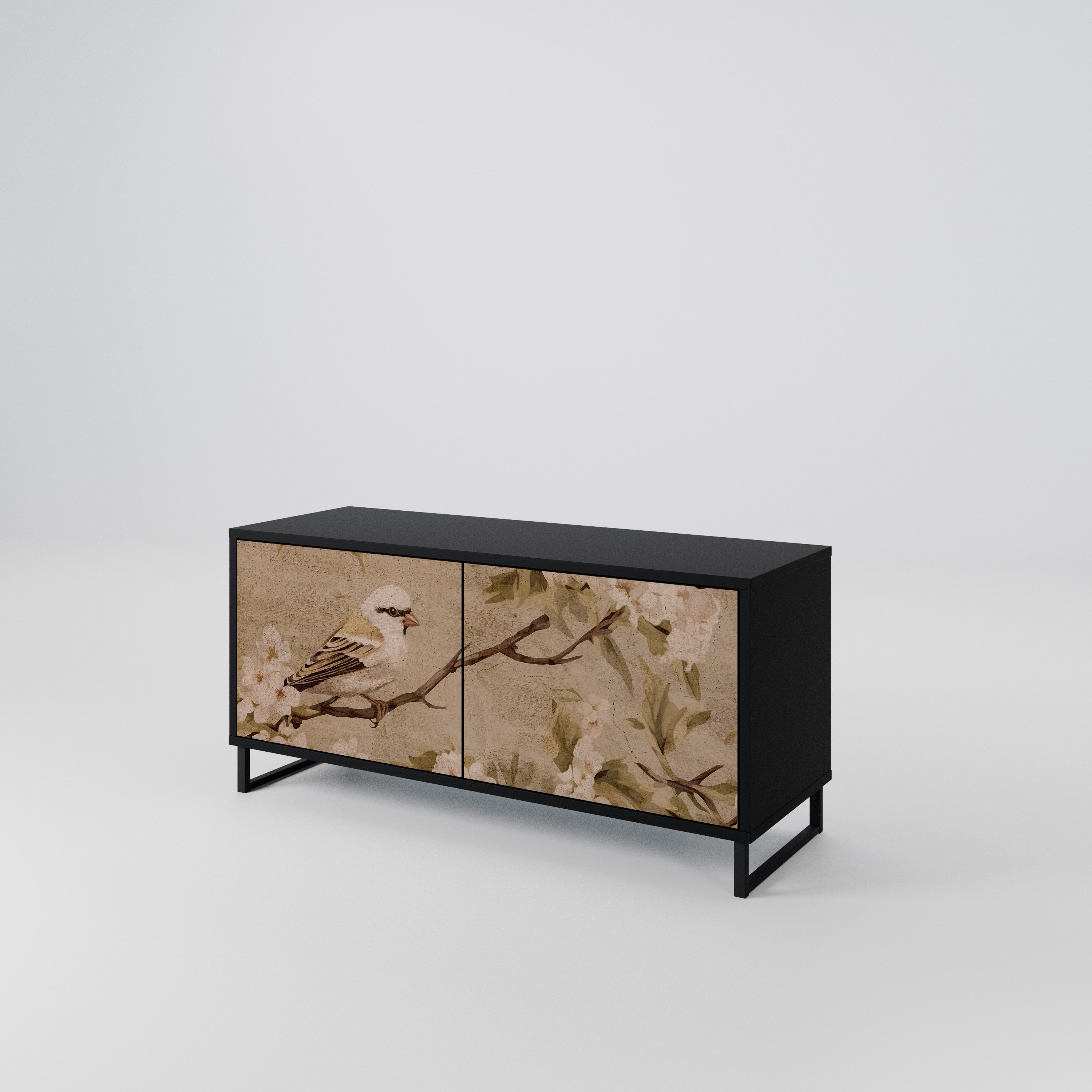 PETAL DISTINGUISH Kompaktowa szafka RTV 2-drzwiowa