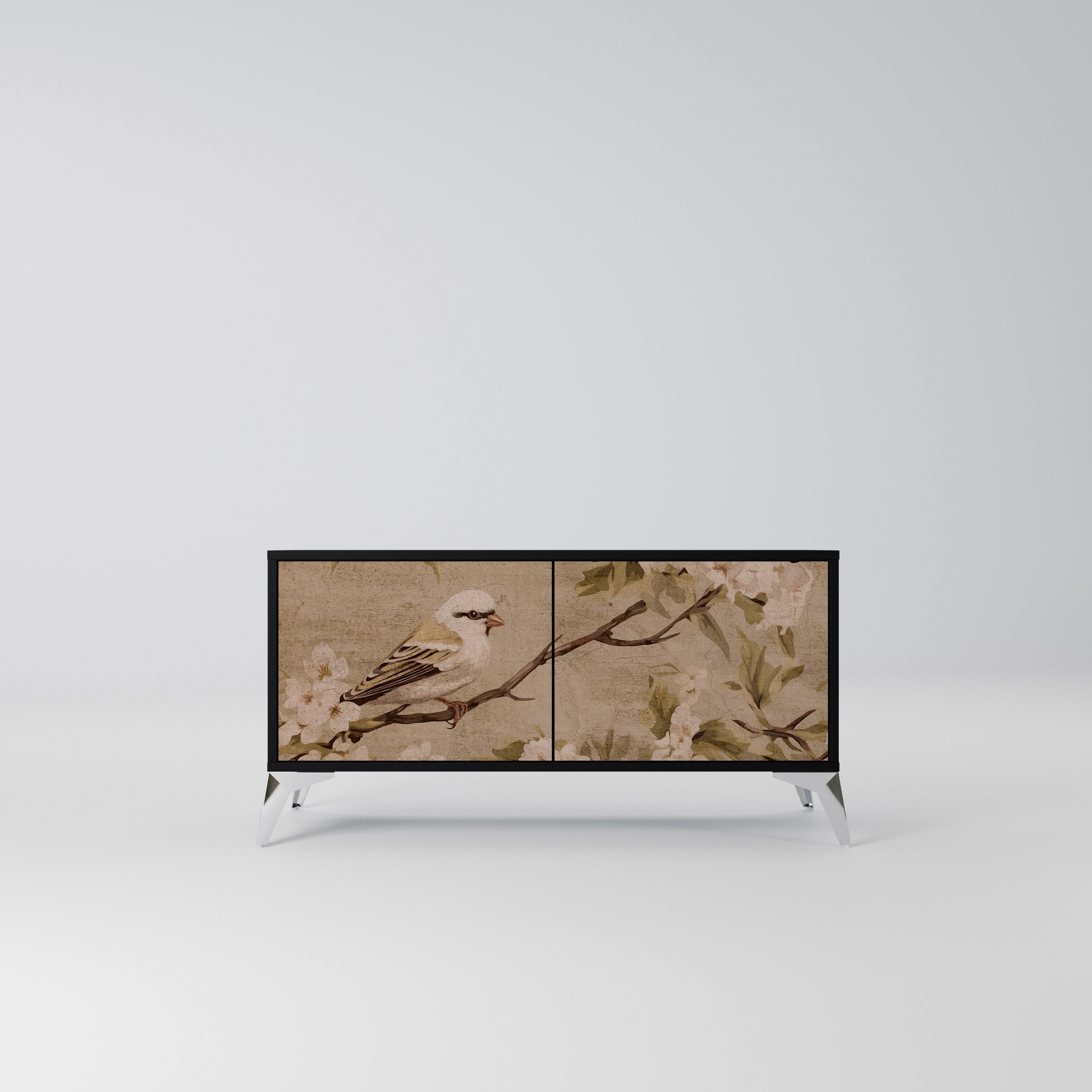 PETAL DISTINGUISH Kompaktowa szafka RTV 2-drzwiowa