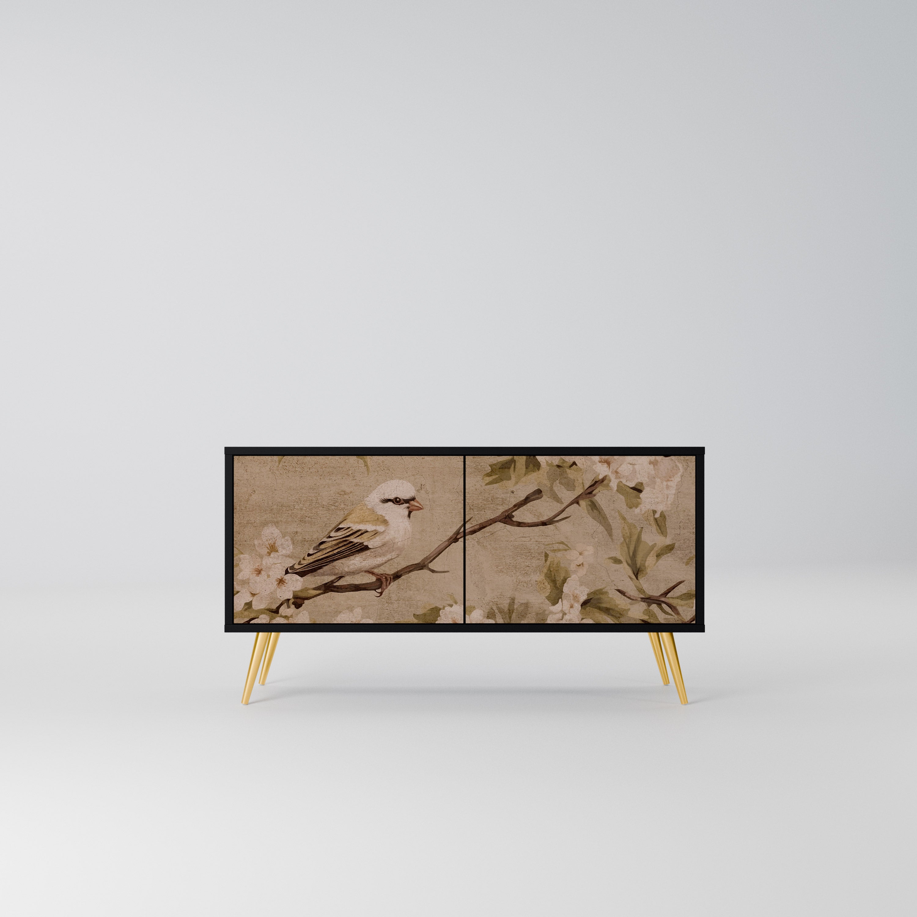 PETAL DISTINGUISH Kompaktowa szafka RTV 2-drzwiowa