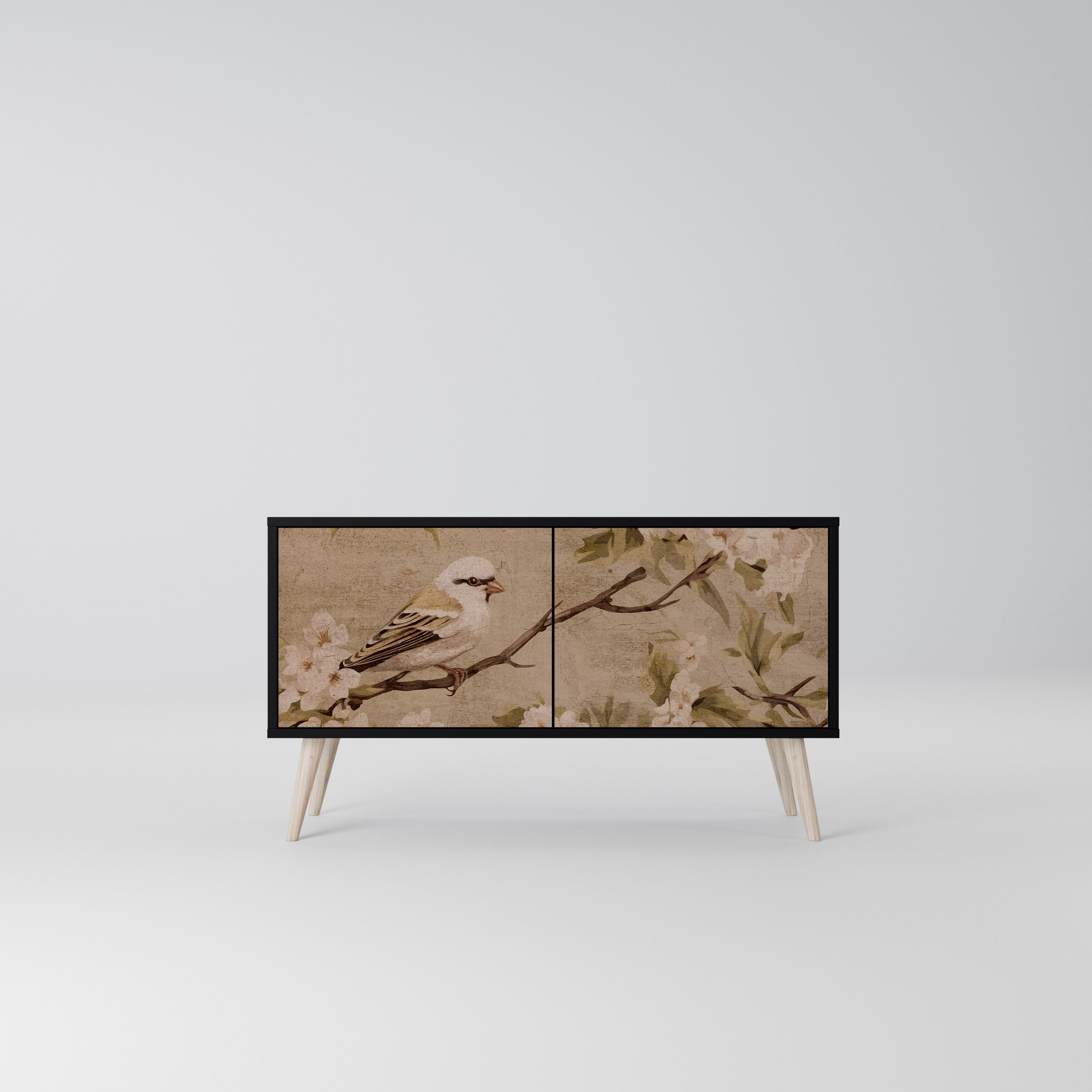PETAL DISTINGUISH Kompaktowa szafka RTV 2-drzwiowa