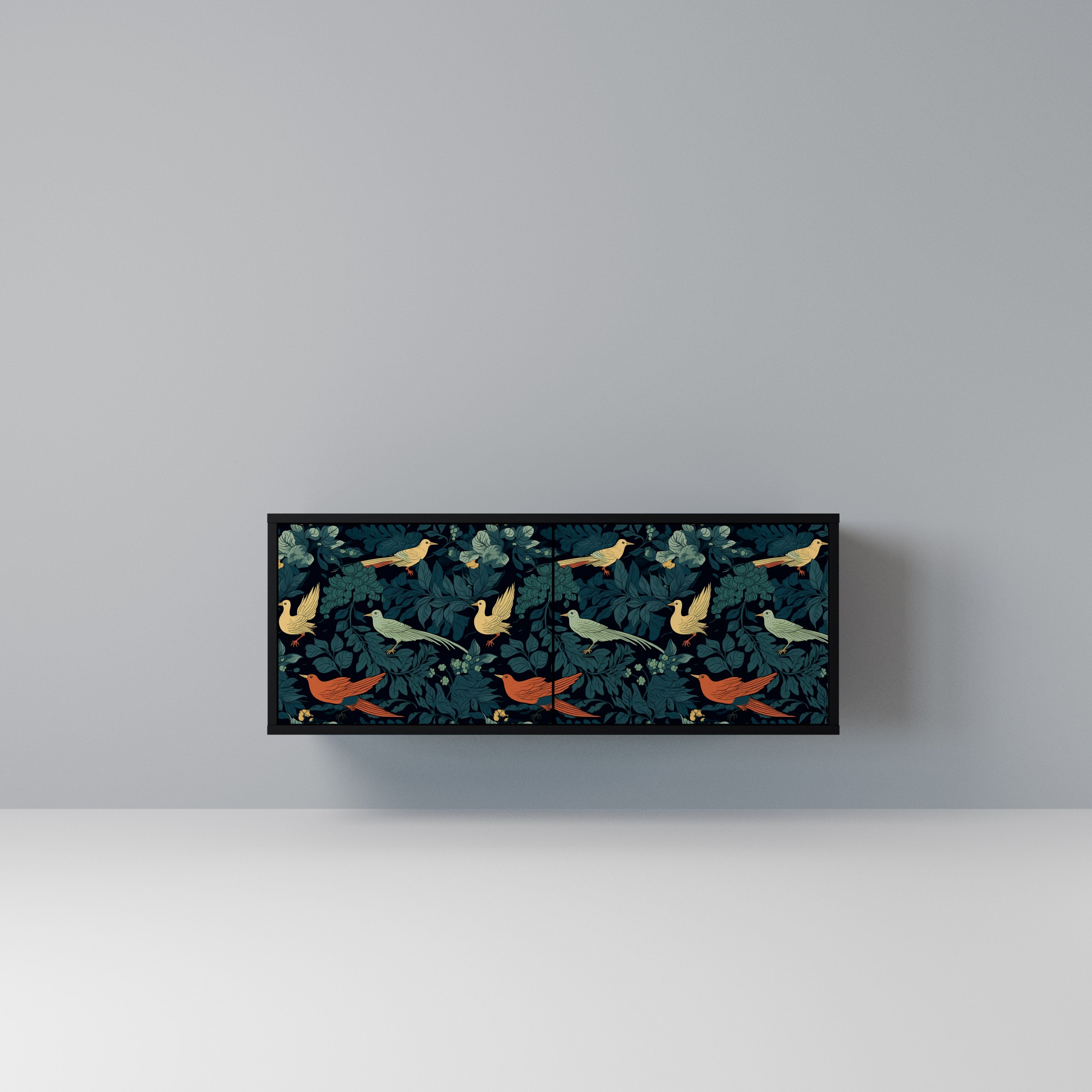 FOWL ORNAMENT Kompaktowa szafka RTV 2-drzwiowa