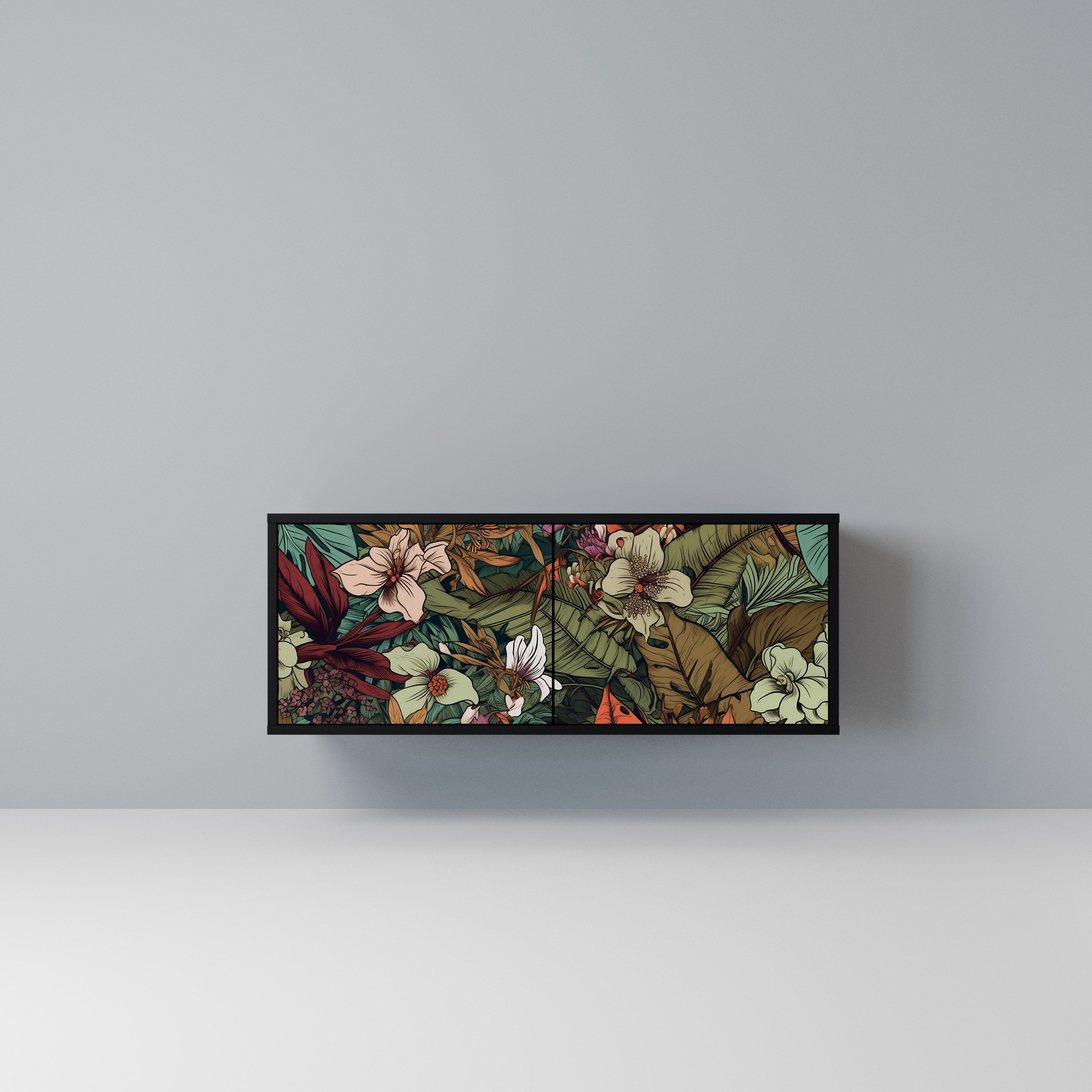 BOTANICAL EMERGENCE Kompaktowa szafka RTV 2-drzwiowa
