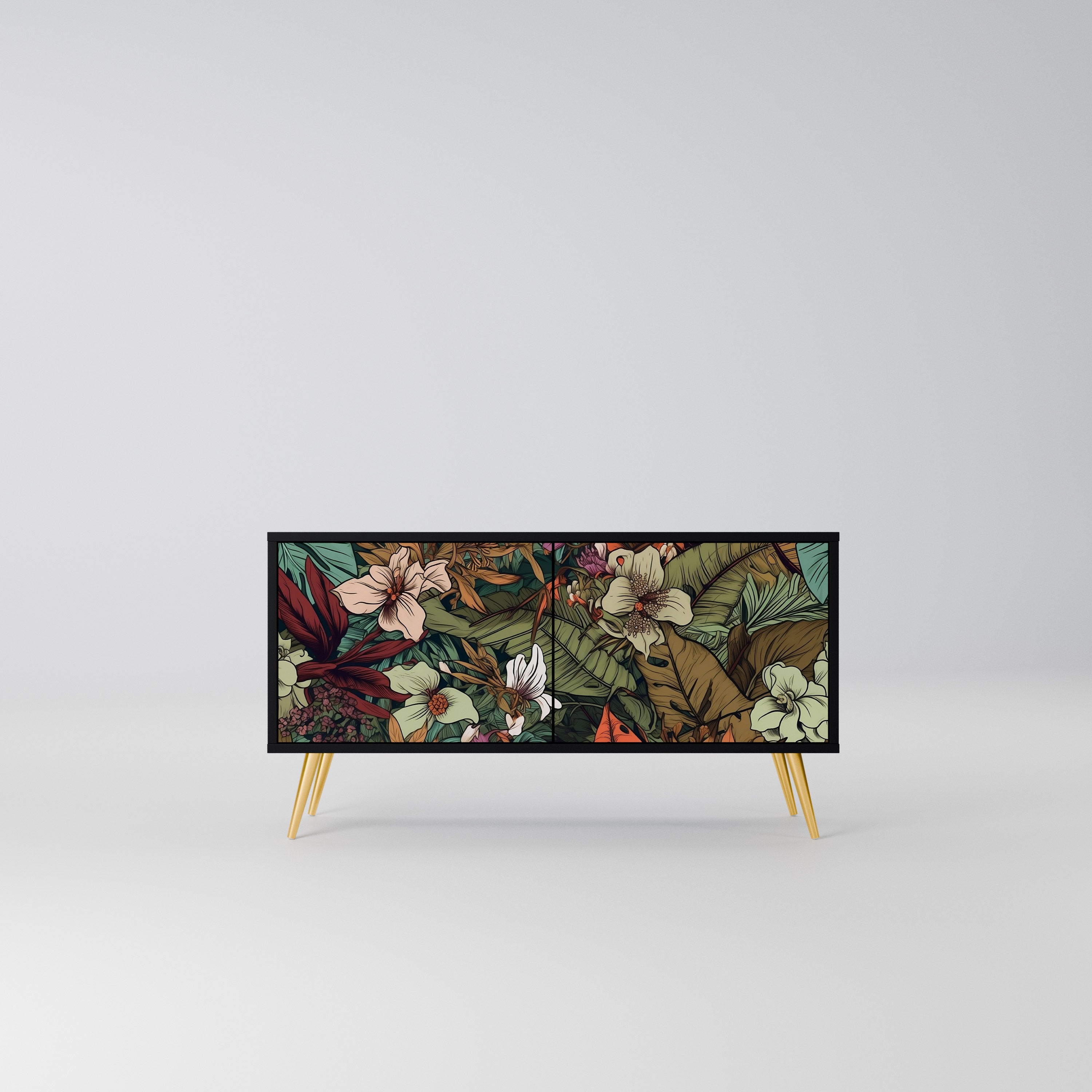 BOTANICAL EMERGENCE Kompaktowa szafka RTV 2-drzwiowa