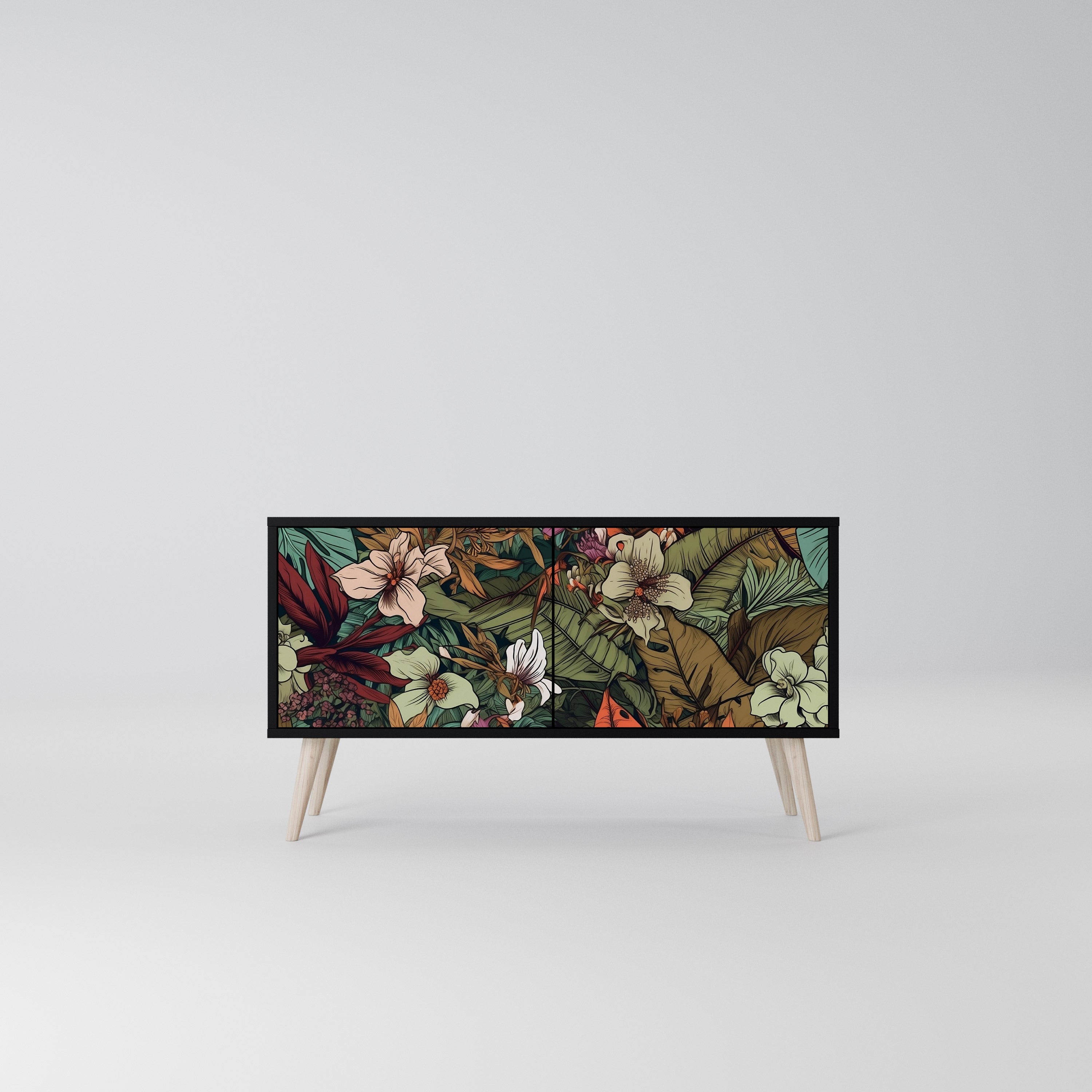BOTANICAL EMERGENCE Kompaktowa szafka RTV 2-drzwiowa