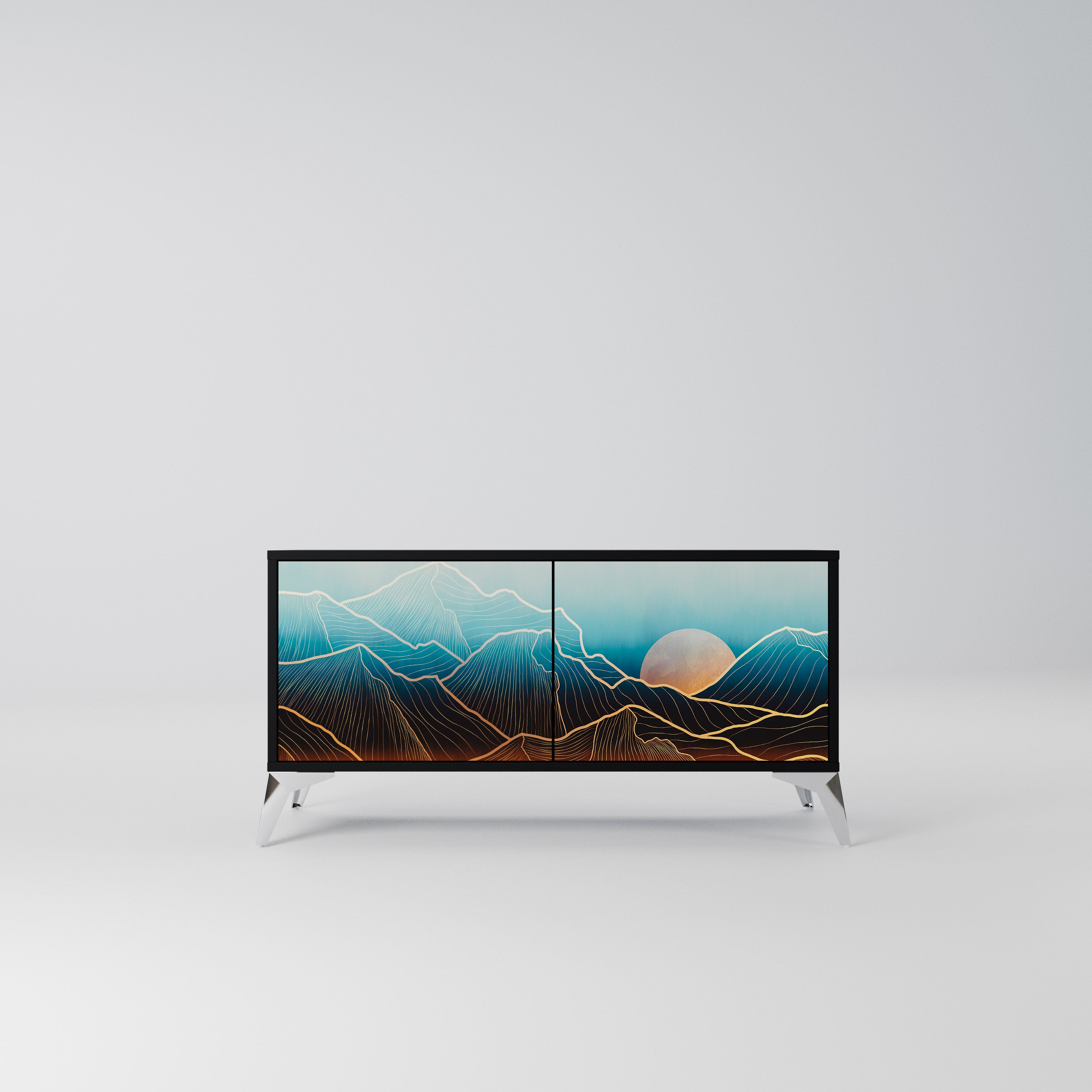 LUNAR SECRETS Kompaktowa szafka RTV 2-drzwiowa