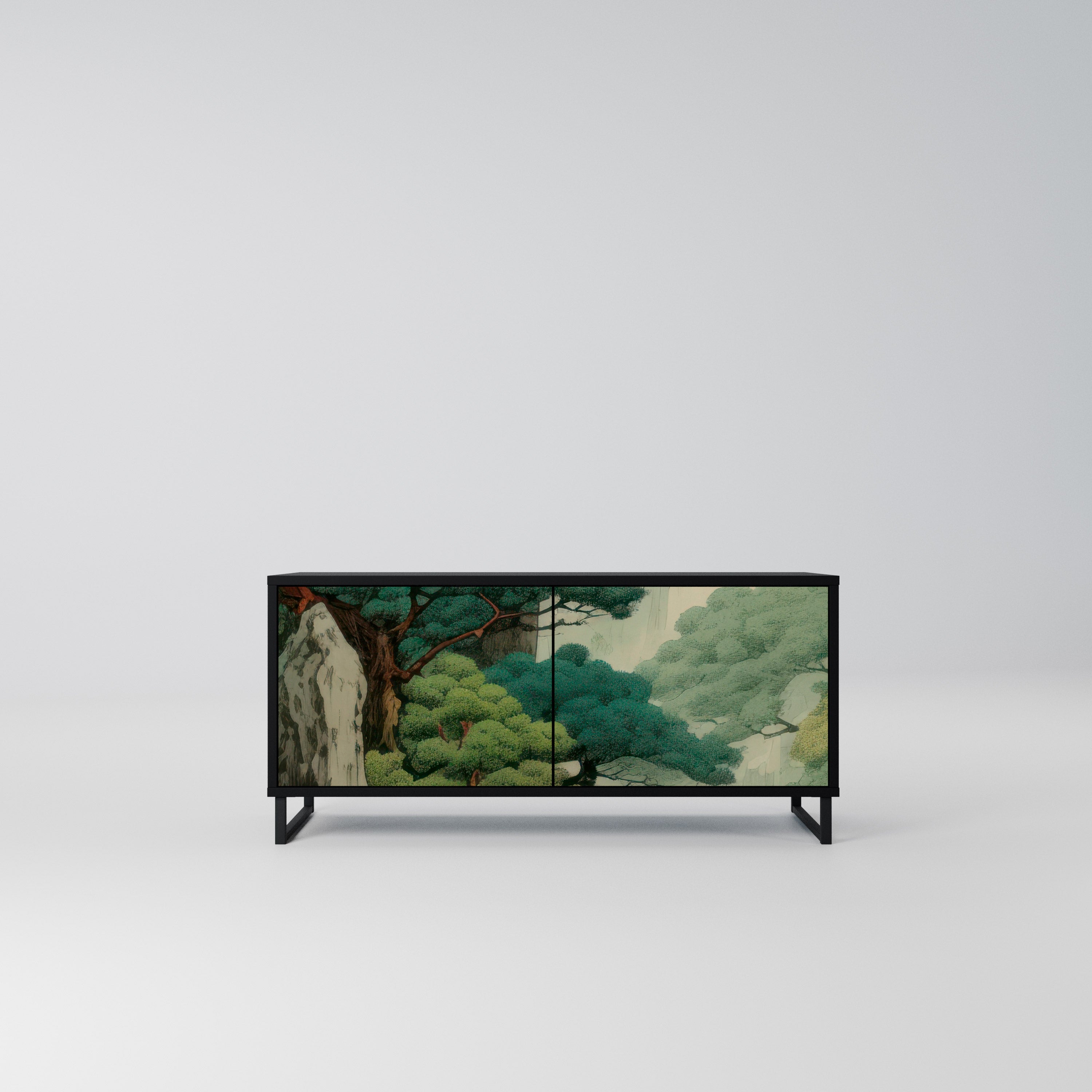 VERDURE ABYSS Kompaktowa szafka RTV 2-drzwiowa