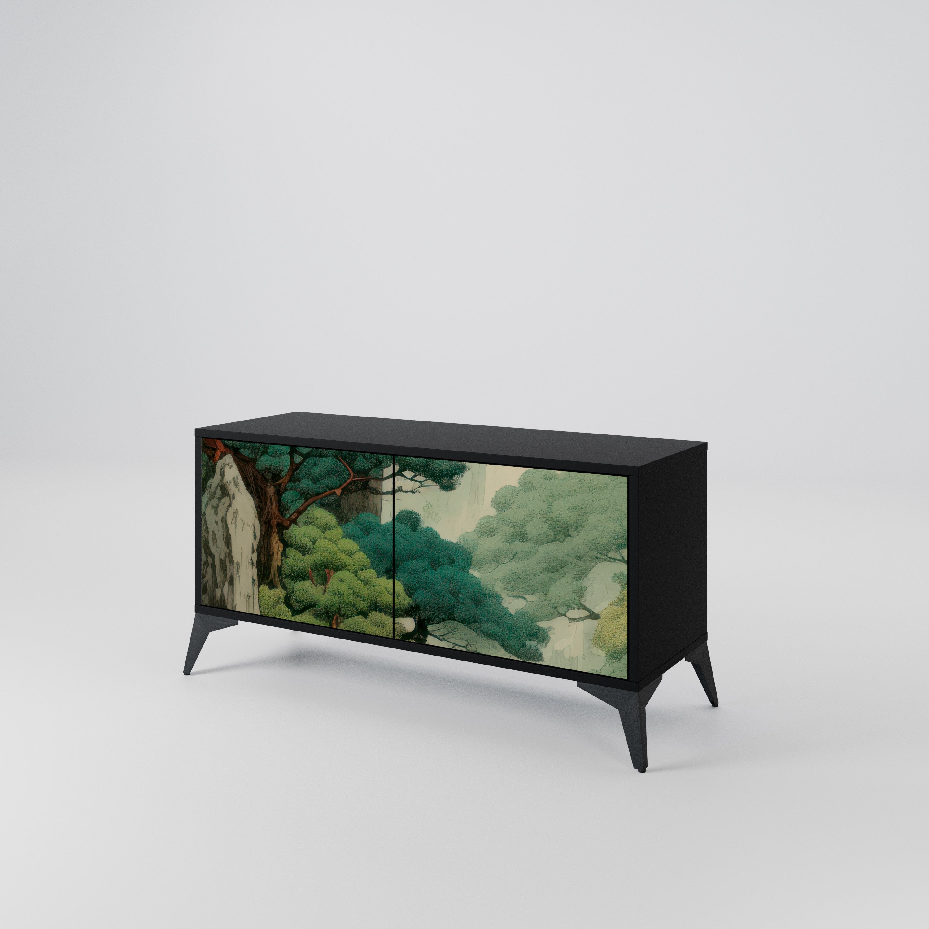 VERDURE ABYSS Kompaktowa szafka RTV 2-drzwiowa