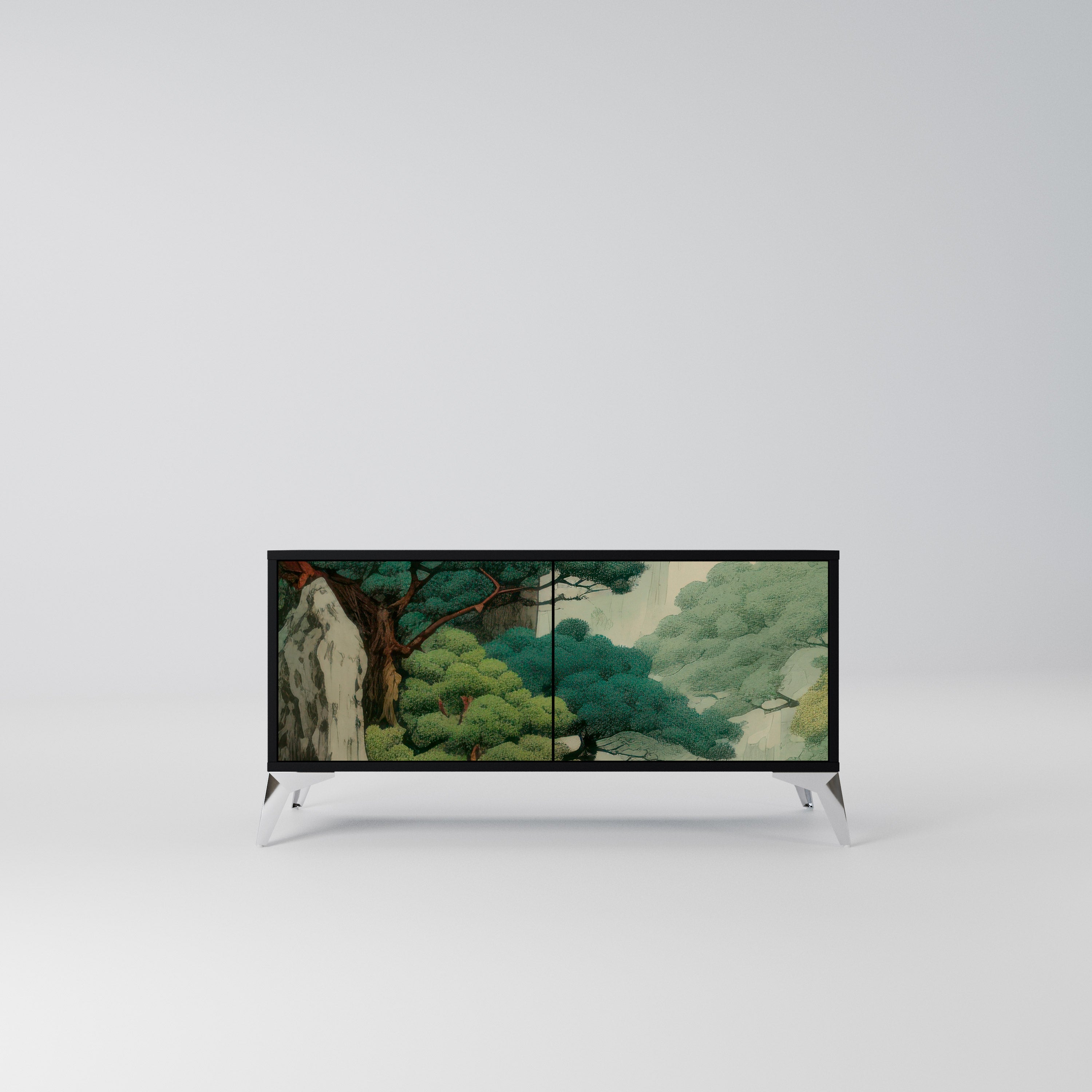 VERDURE ABYSS Kompaktowa szafka RTV 2-drzwiowa