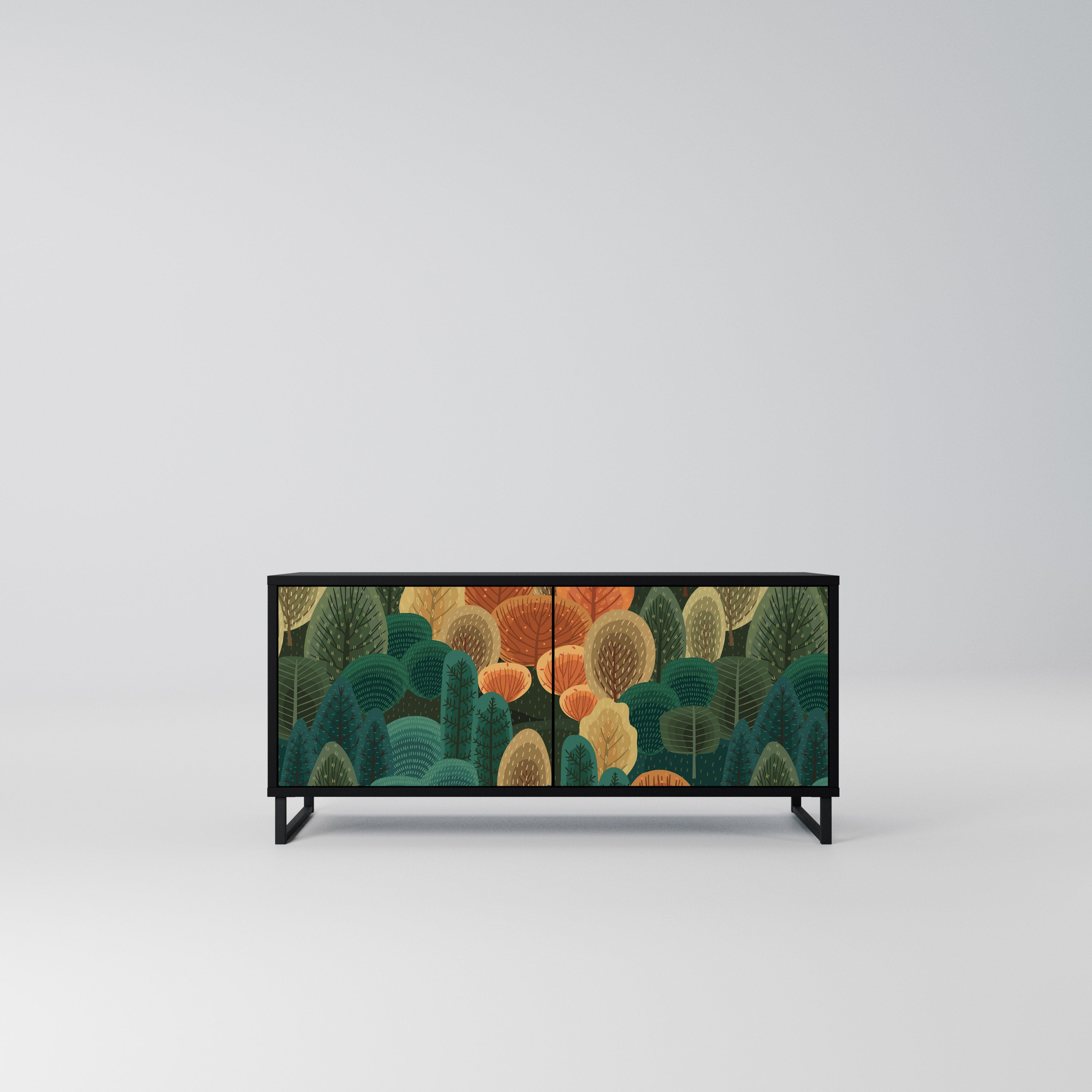 AUTUMN KALEIDOSCOPE Kompaktowa szafka RTV 2-drzwiowa
