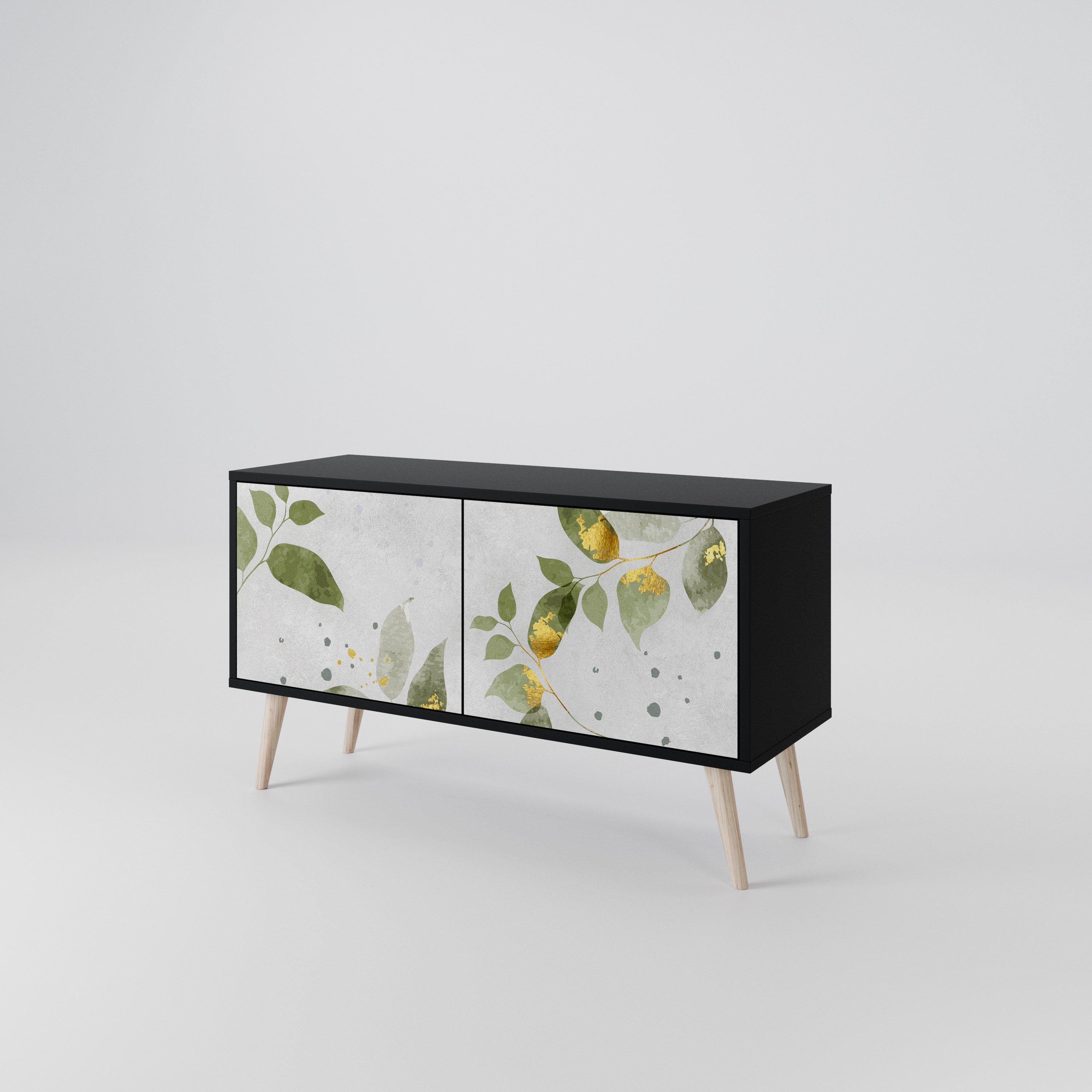 ELEGANT BOTANICS Kompaktowa szafka RTV 2-drzwiowa