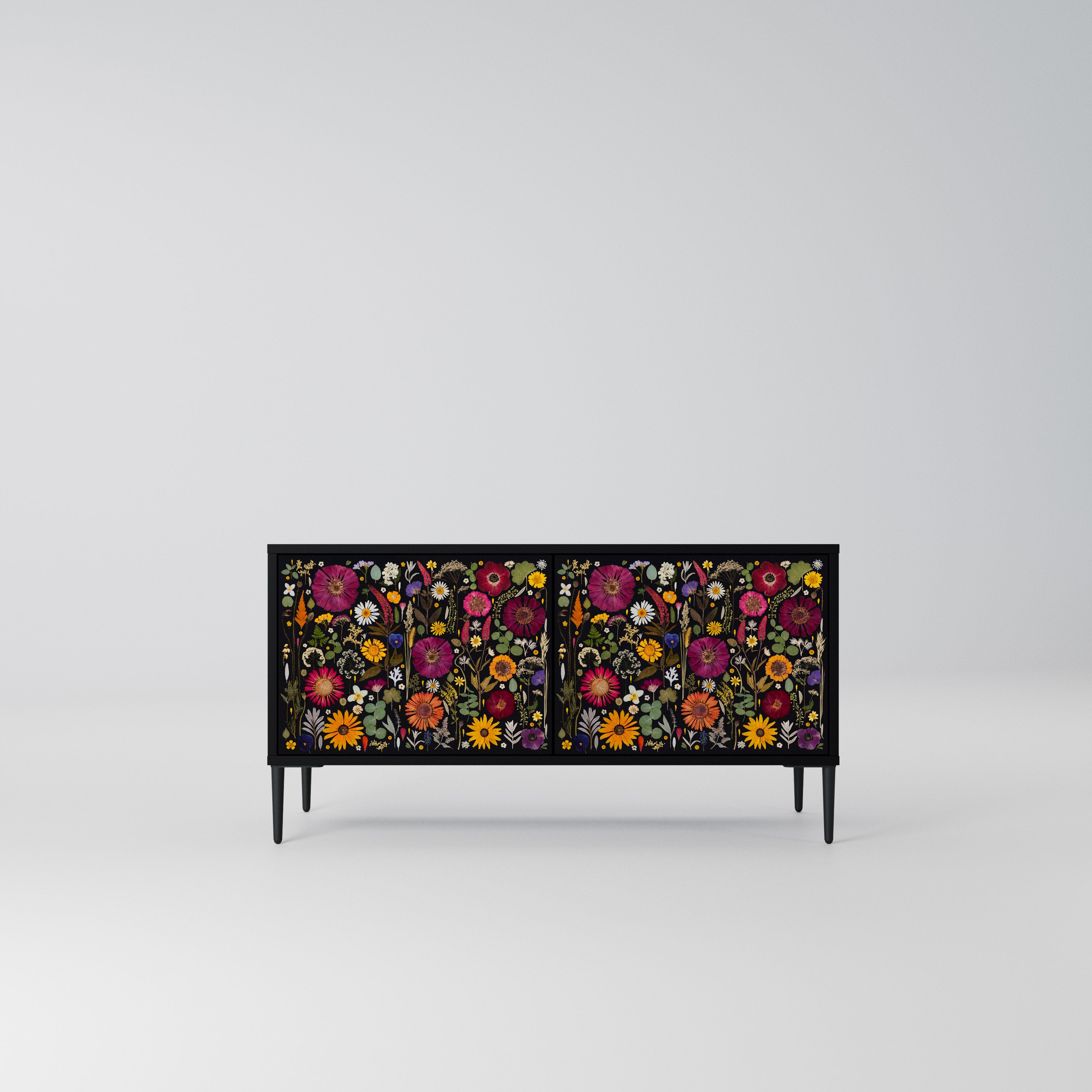 MIDNIGHT GARDEN Kompaktowa szafka RTV 2-drzwiowa