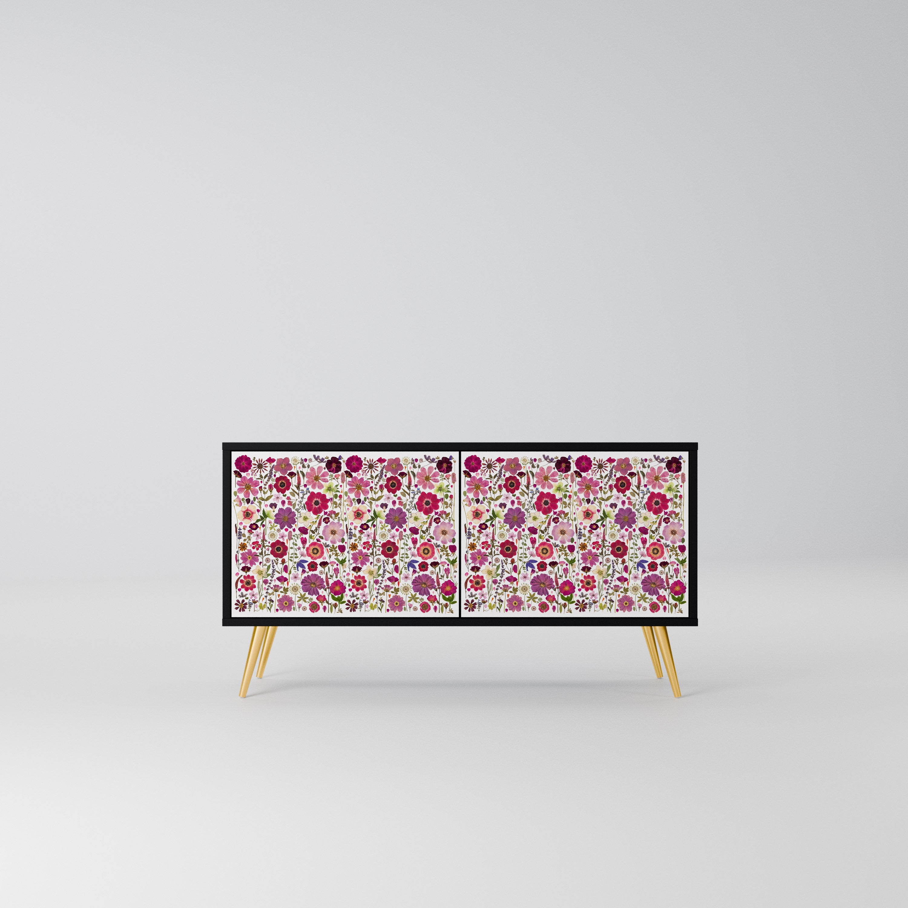 PETAL GARDEN Kompaktowa szafka RTV 2-drzwiowa