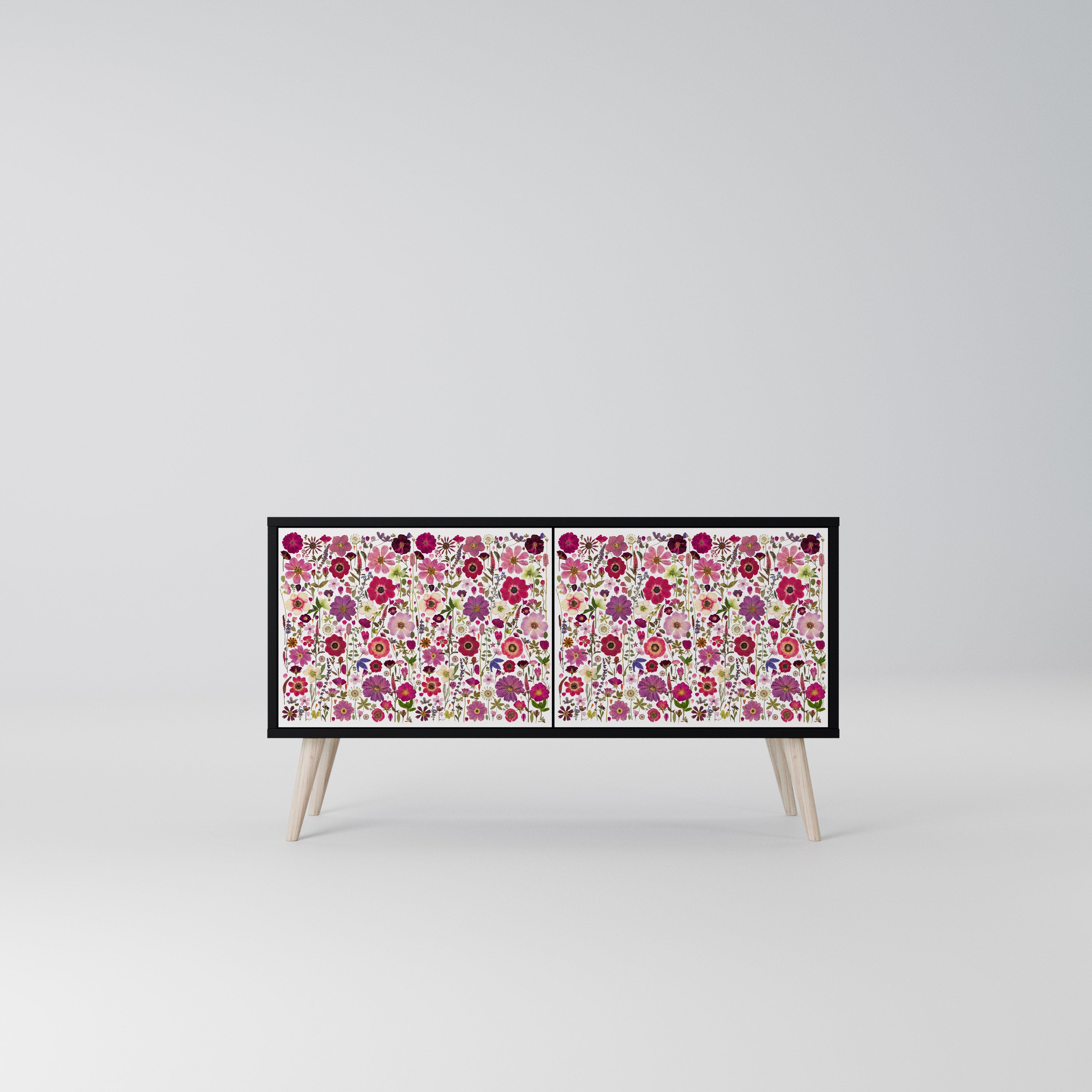 PETAL GARDEN Kompaktowa szafka RTV 2-drzwiowa