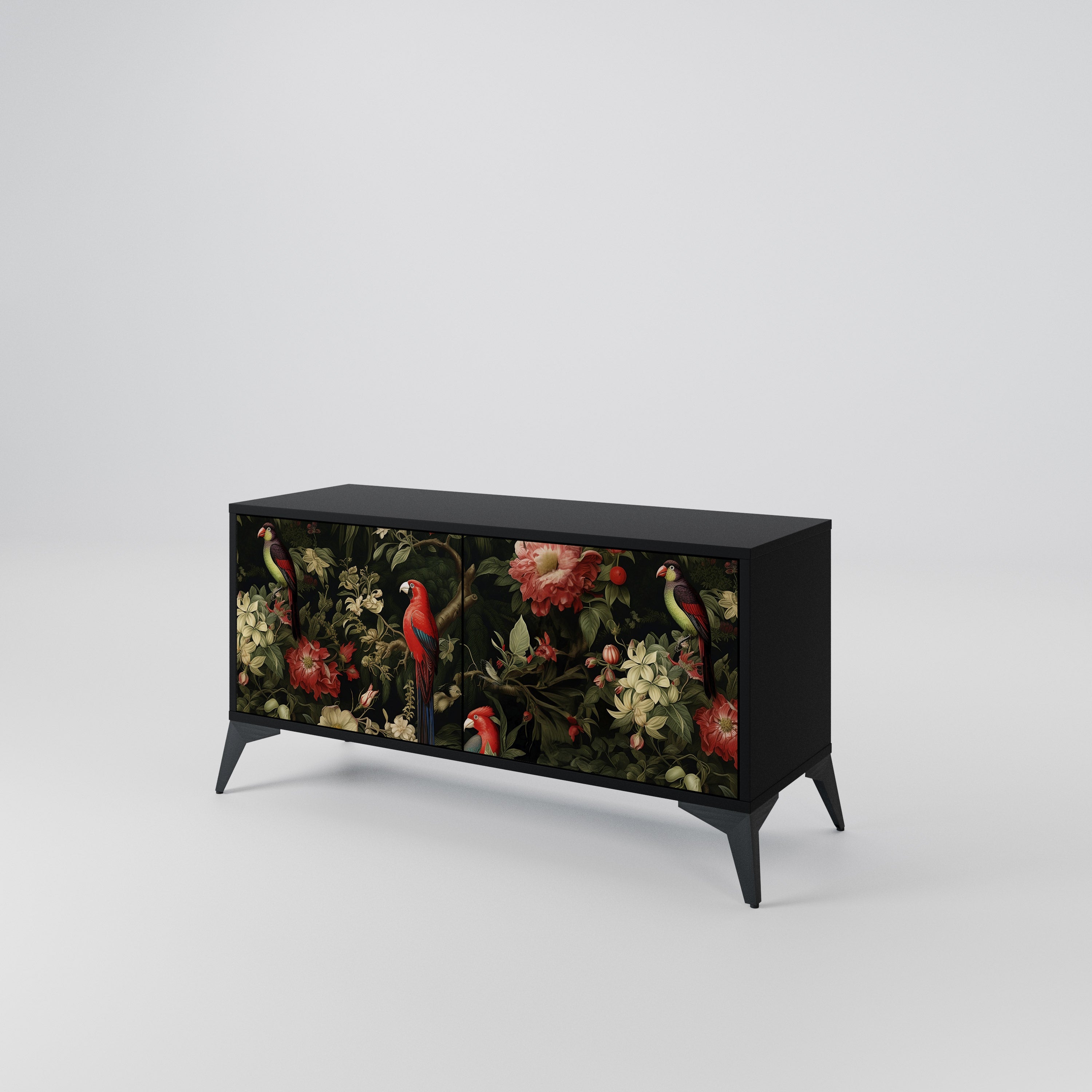 FLORAL FANTASIA Kompaktowa szafka RTV 2-drzwiowa