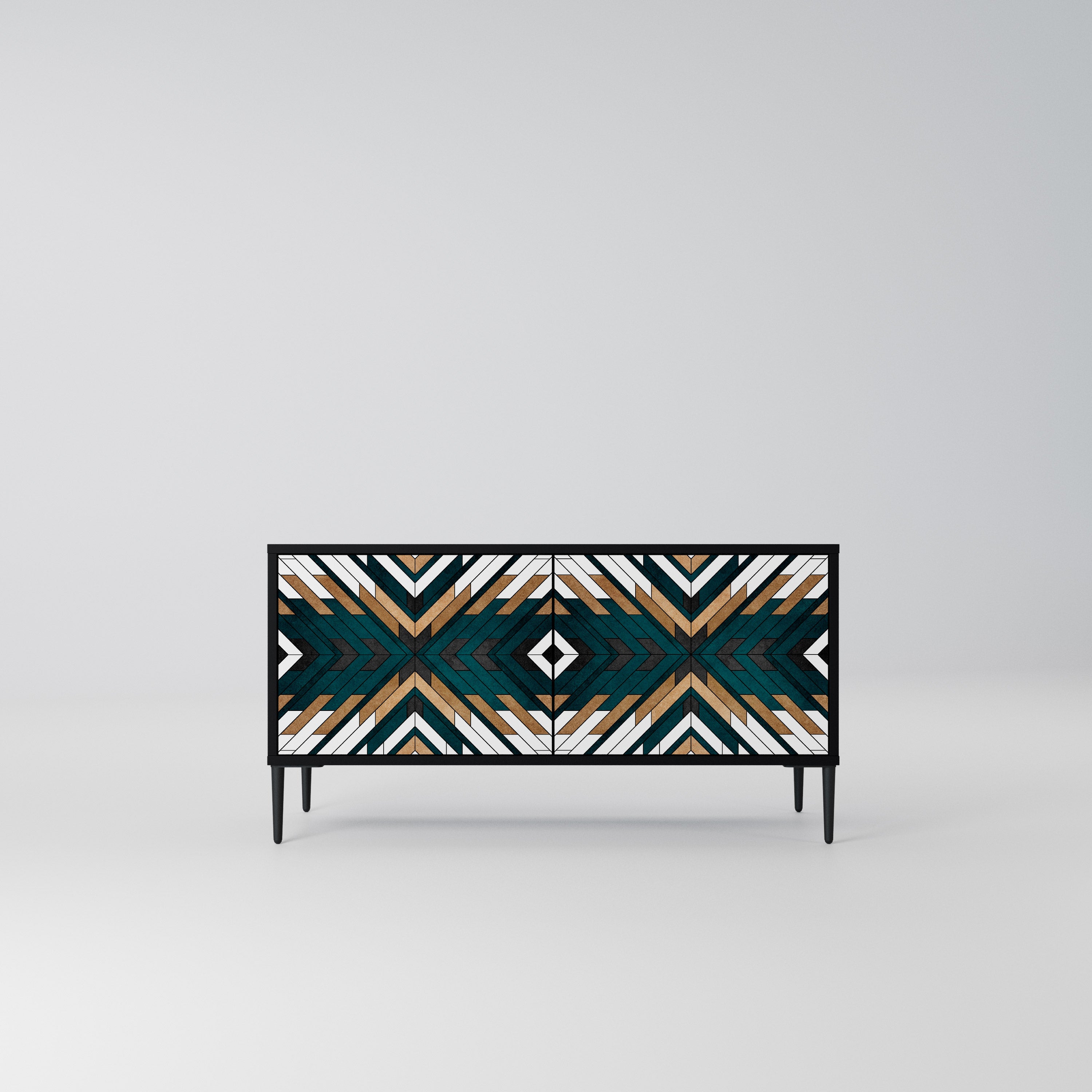 ARTISTIC GEOMETRY Kompaktowa szafka RTV 2-drzwiowa