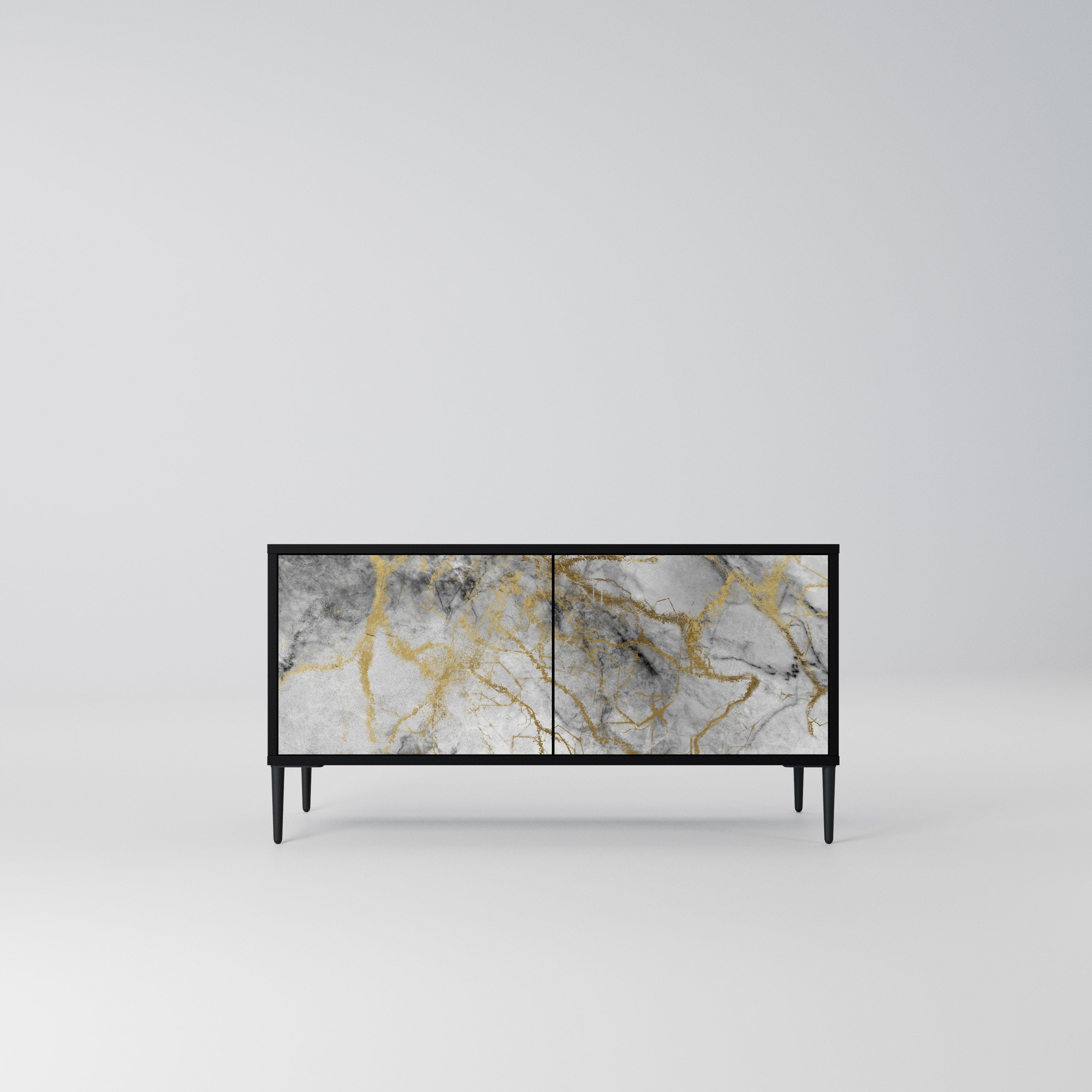 TIMELESS GLIDE Kompaktowa szafka RTV 2-drzwiowa